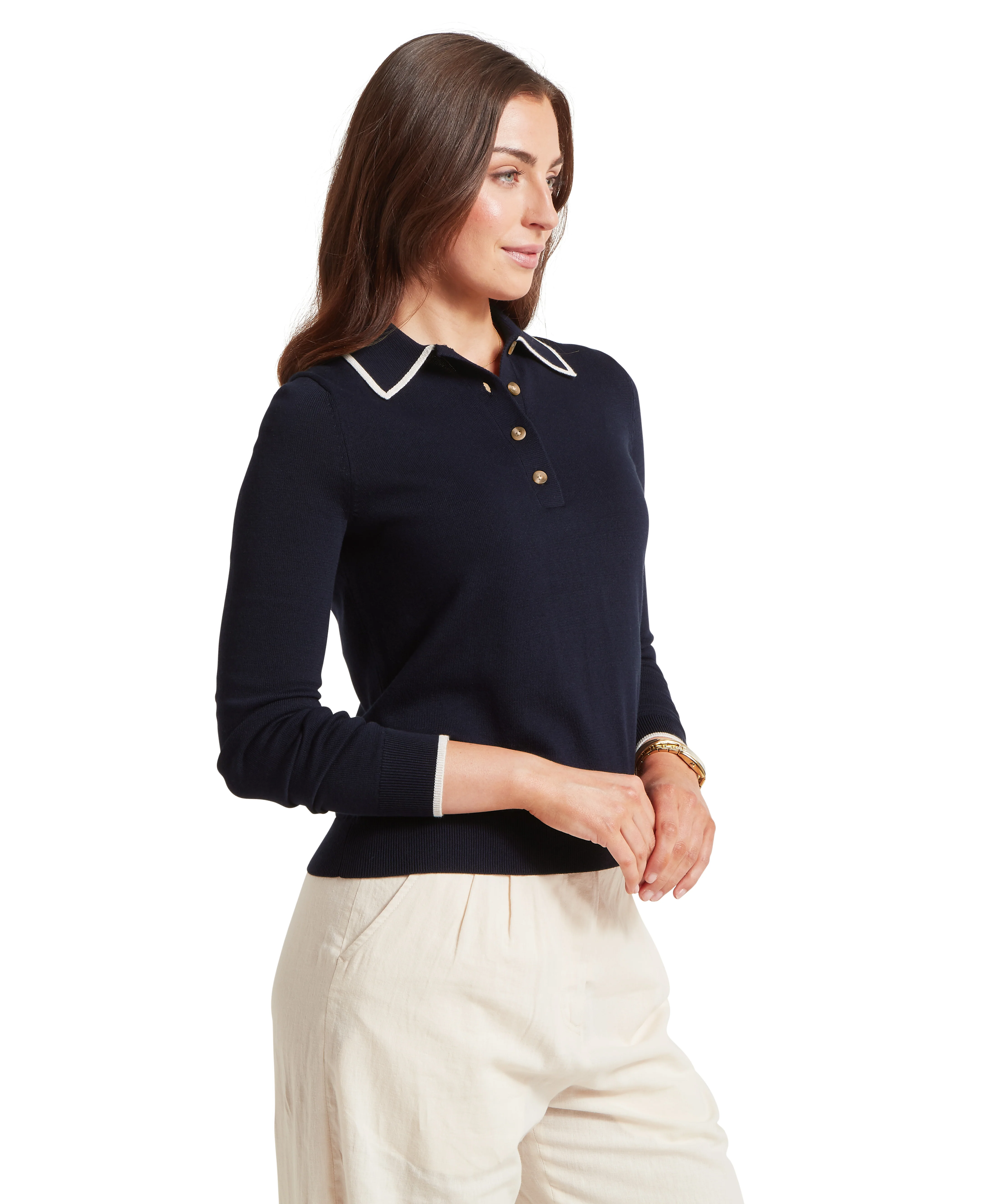 Portloe Jumper - Navy/Dove - Image 4