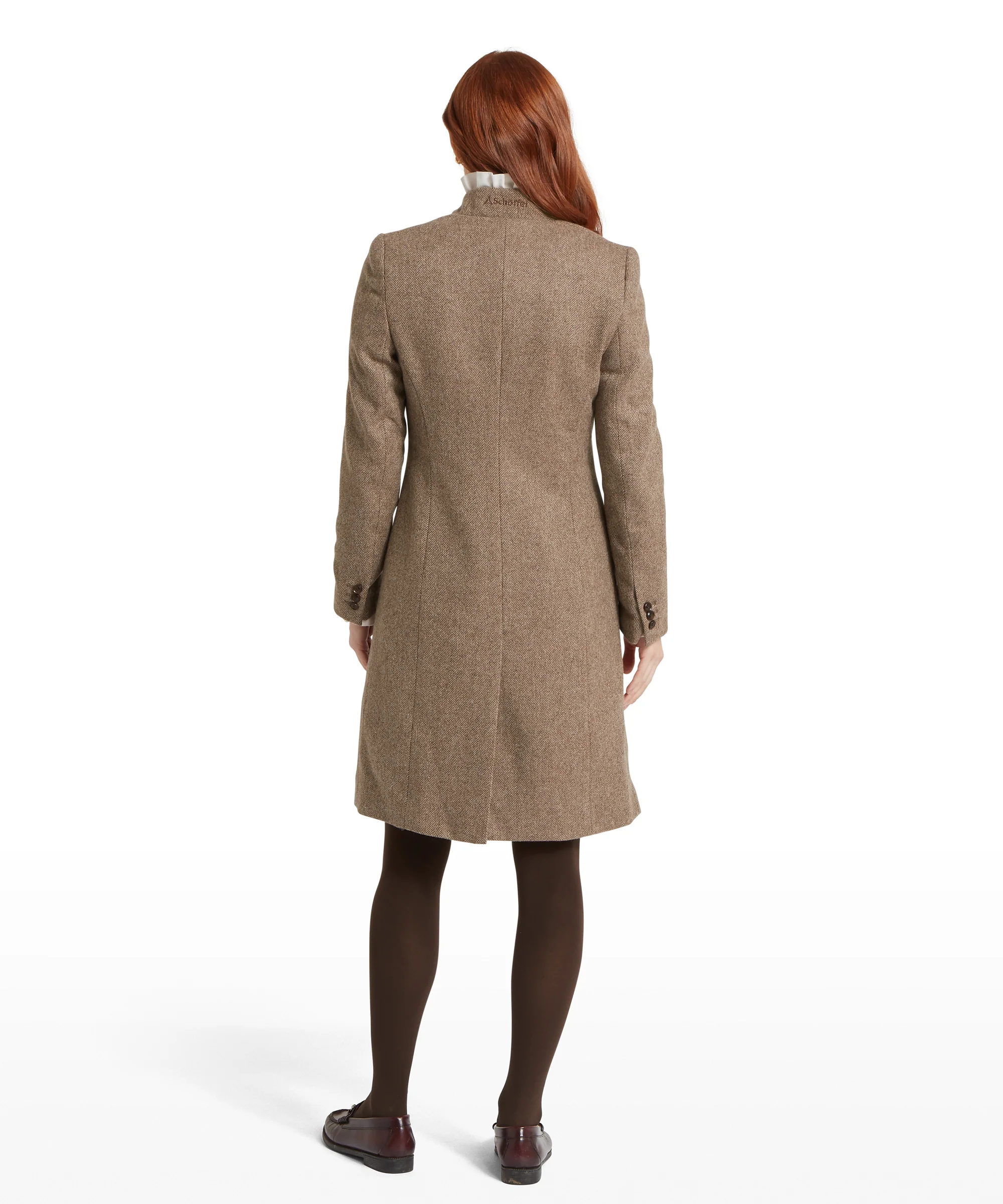 Portree Tweed Jacket - Cobblestone Herringbone Tweed - Image 6