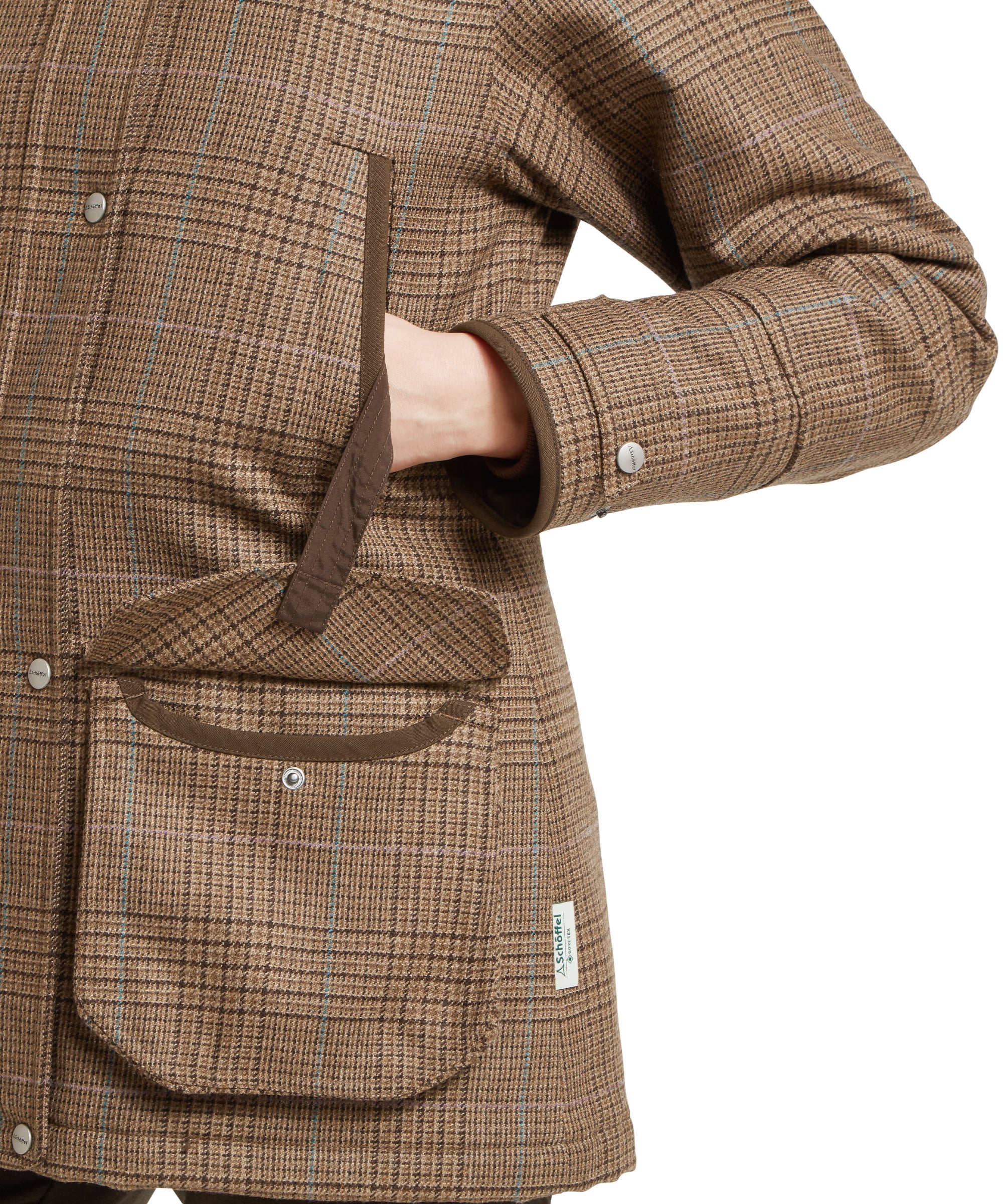 Women's Ptarmigan Tweed Coat - Teviot Tweed - Image 8