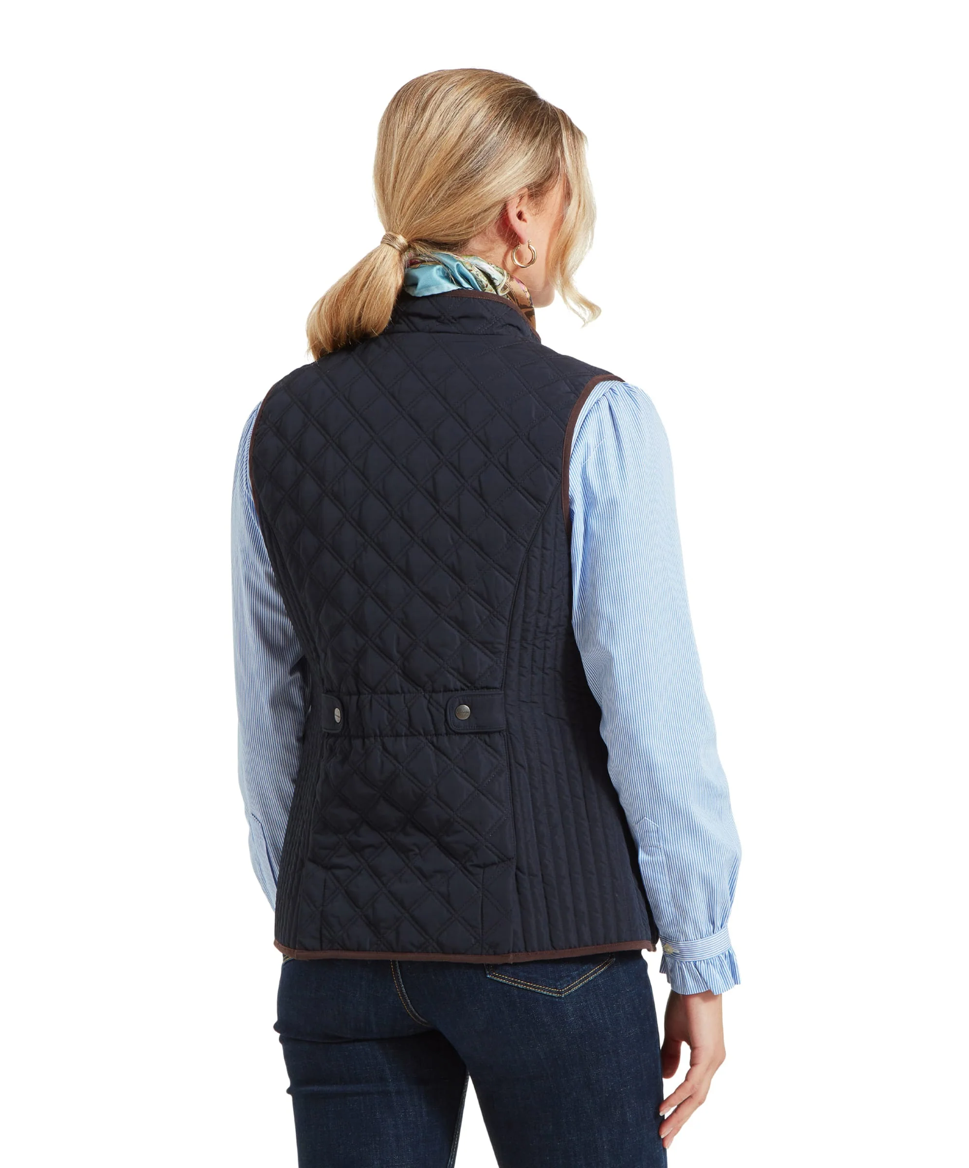Women's Quilt Gilet - Midnight - Image 5