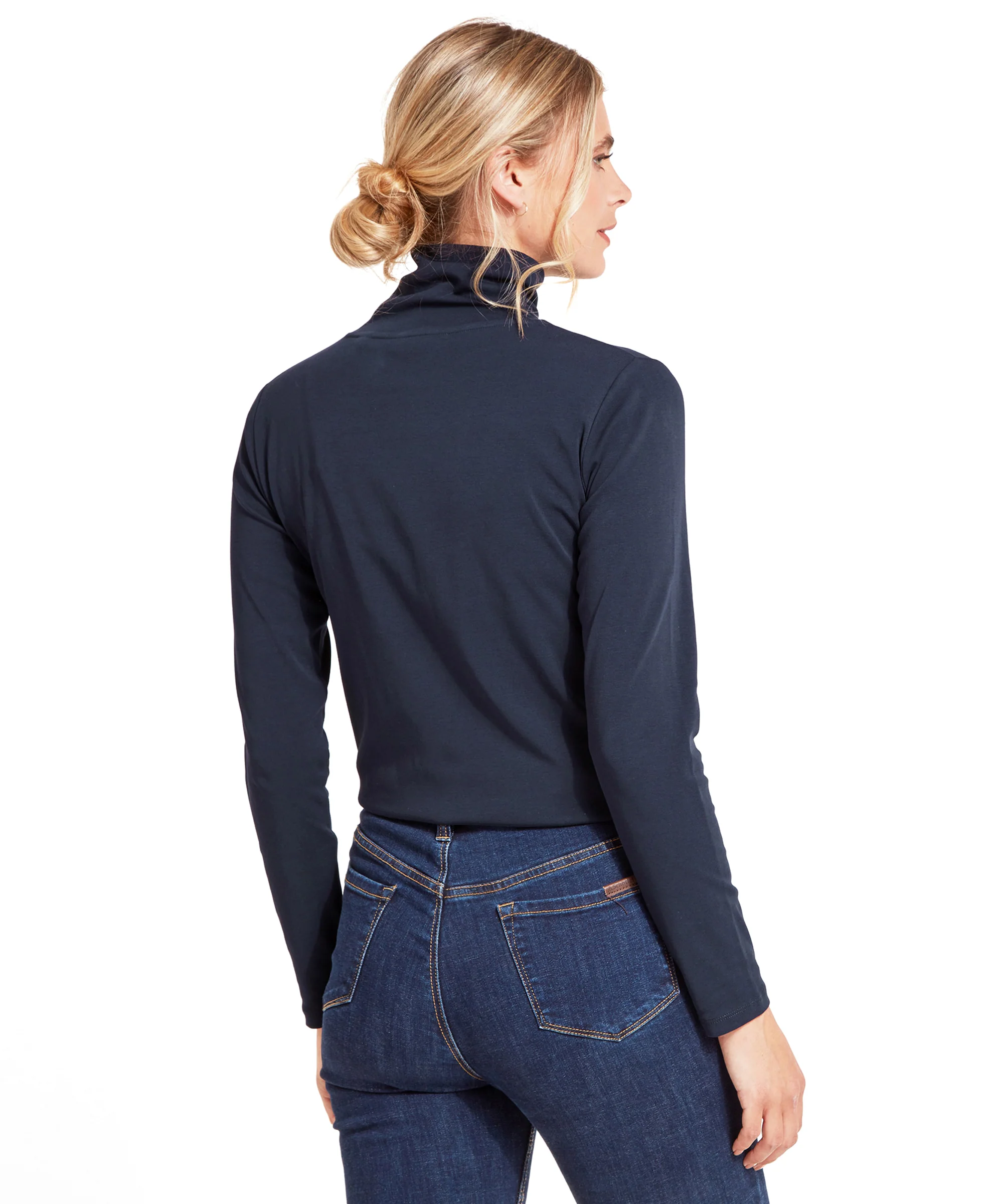 Rosedale Roll Neck - Navy - Image 4