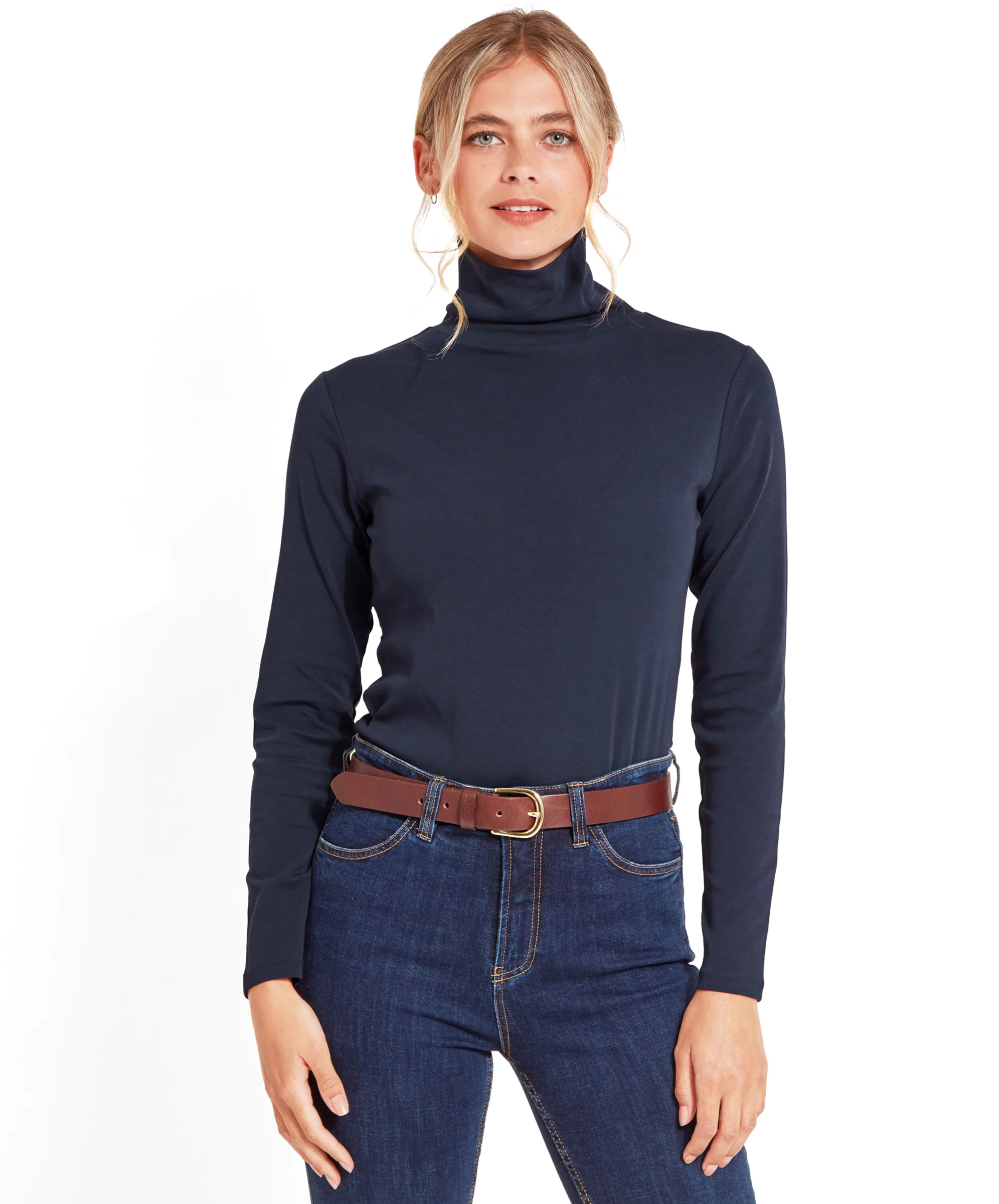 Rosedale Roll Neck - Navy - Image 5