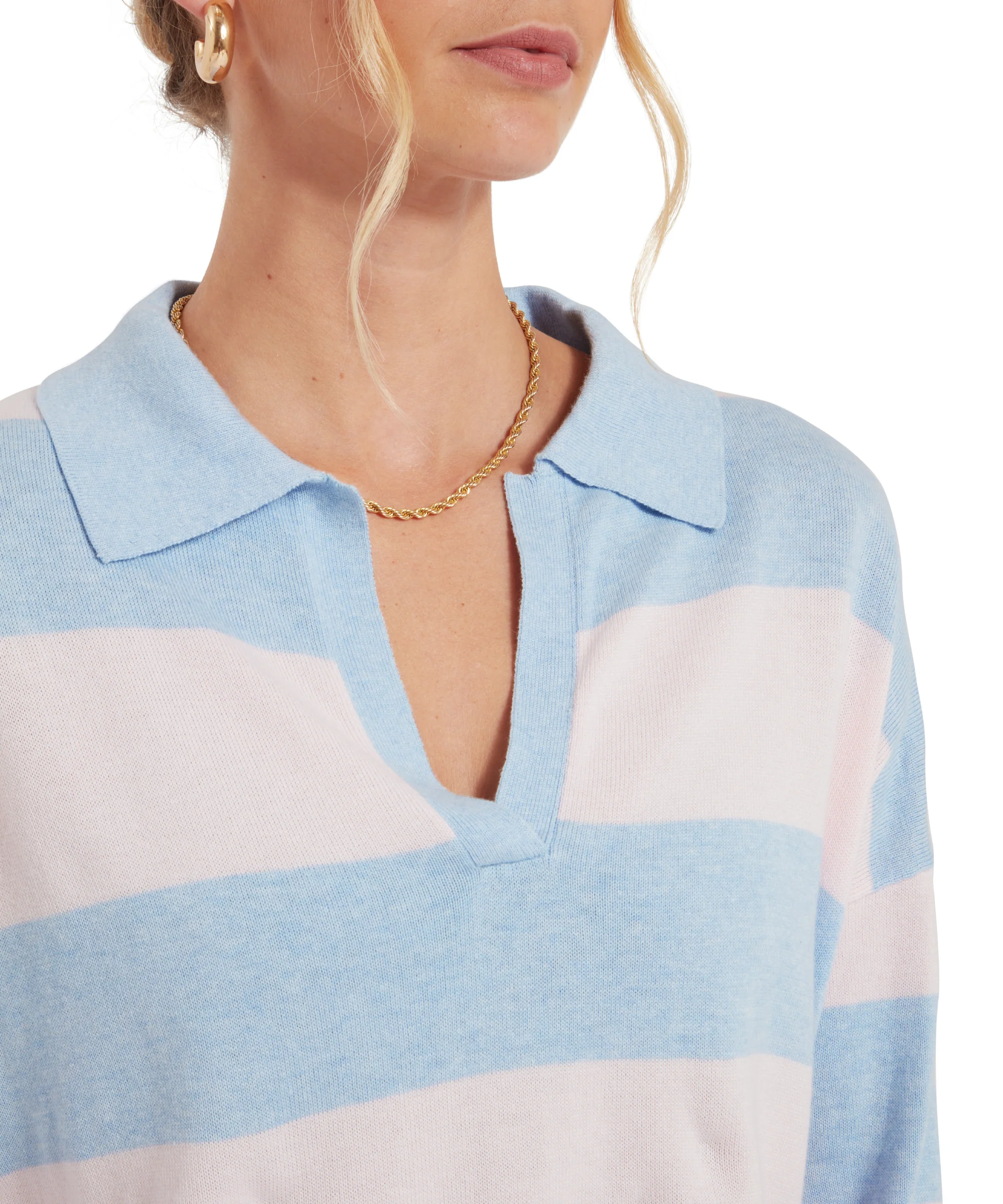 Roseland Jumper - Blush/Pale Blue - Image 5
