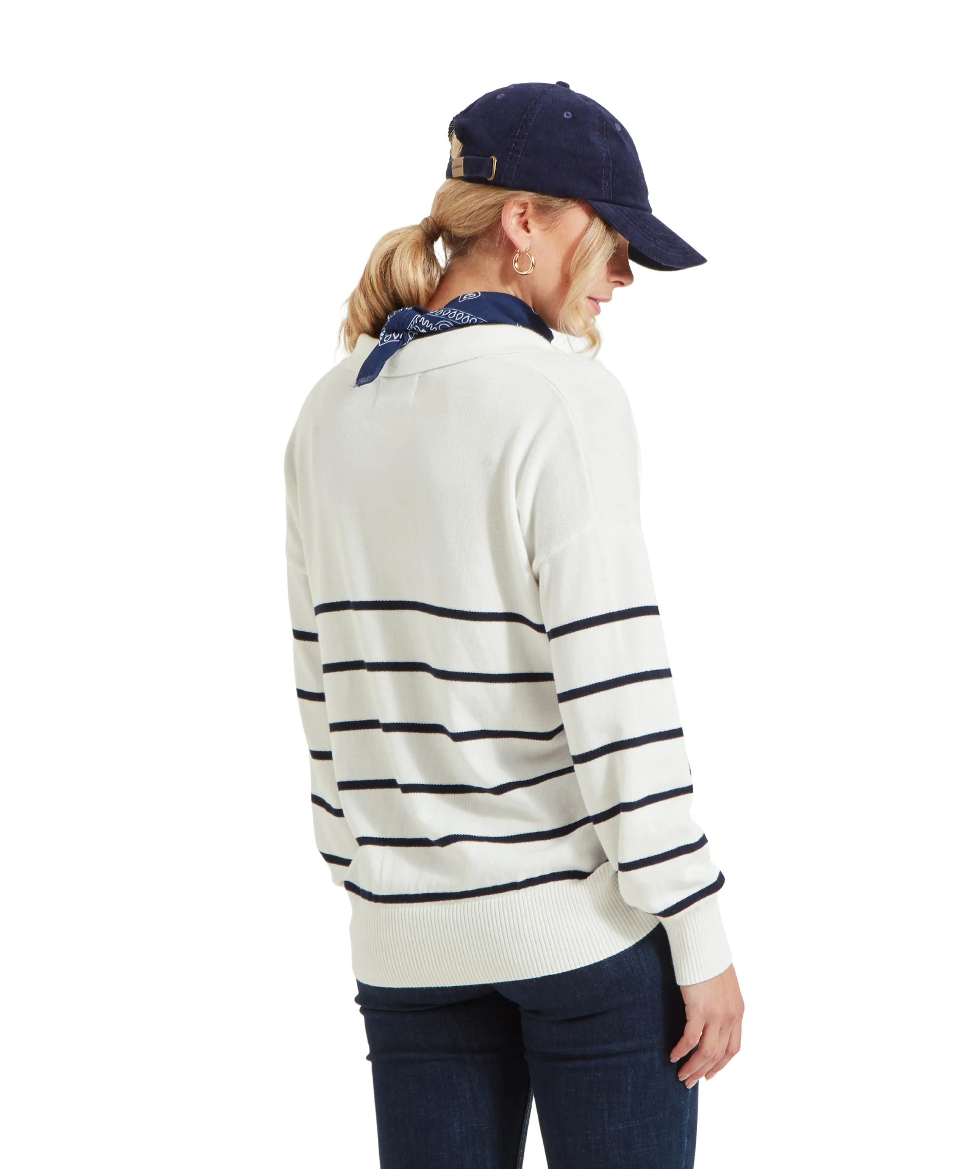 Roseland Jumper - Soft White/Navy - Image 6