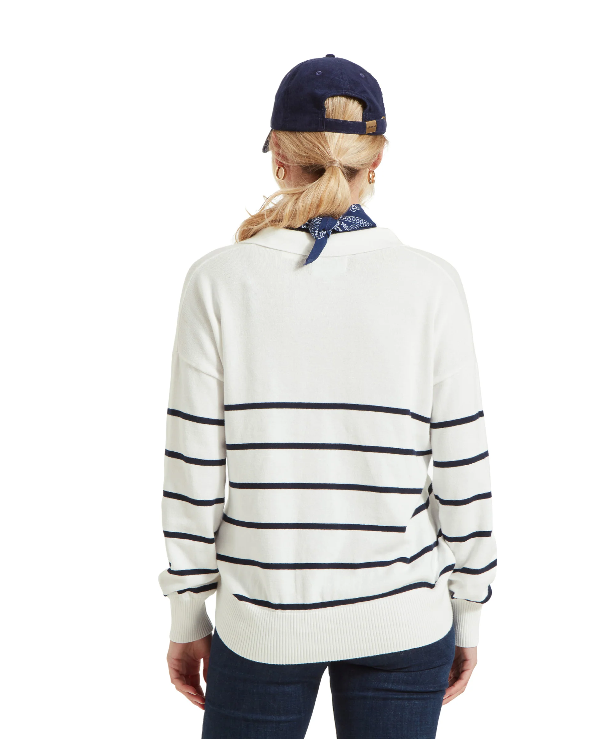 Roseland Jumper - Soft White/Navy - Image 7