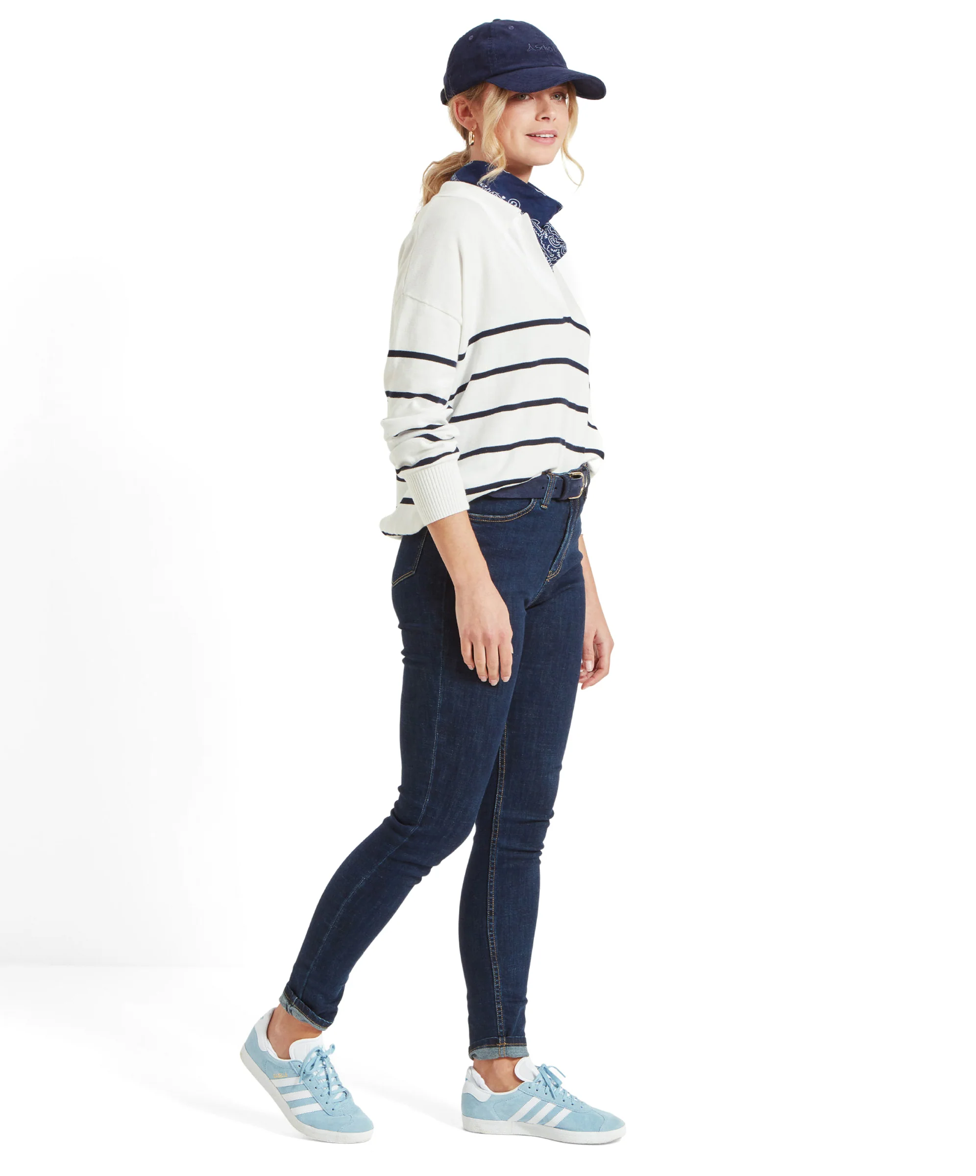 Roseland Jumper - Soft White/Navy - Image 9