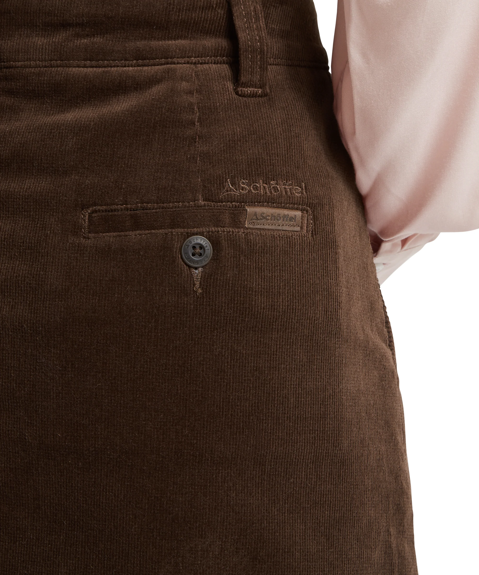 Sage Cord Skirt - Chocolate - Image 6