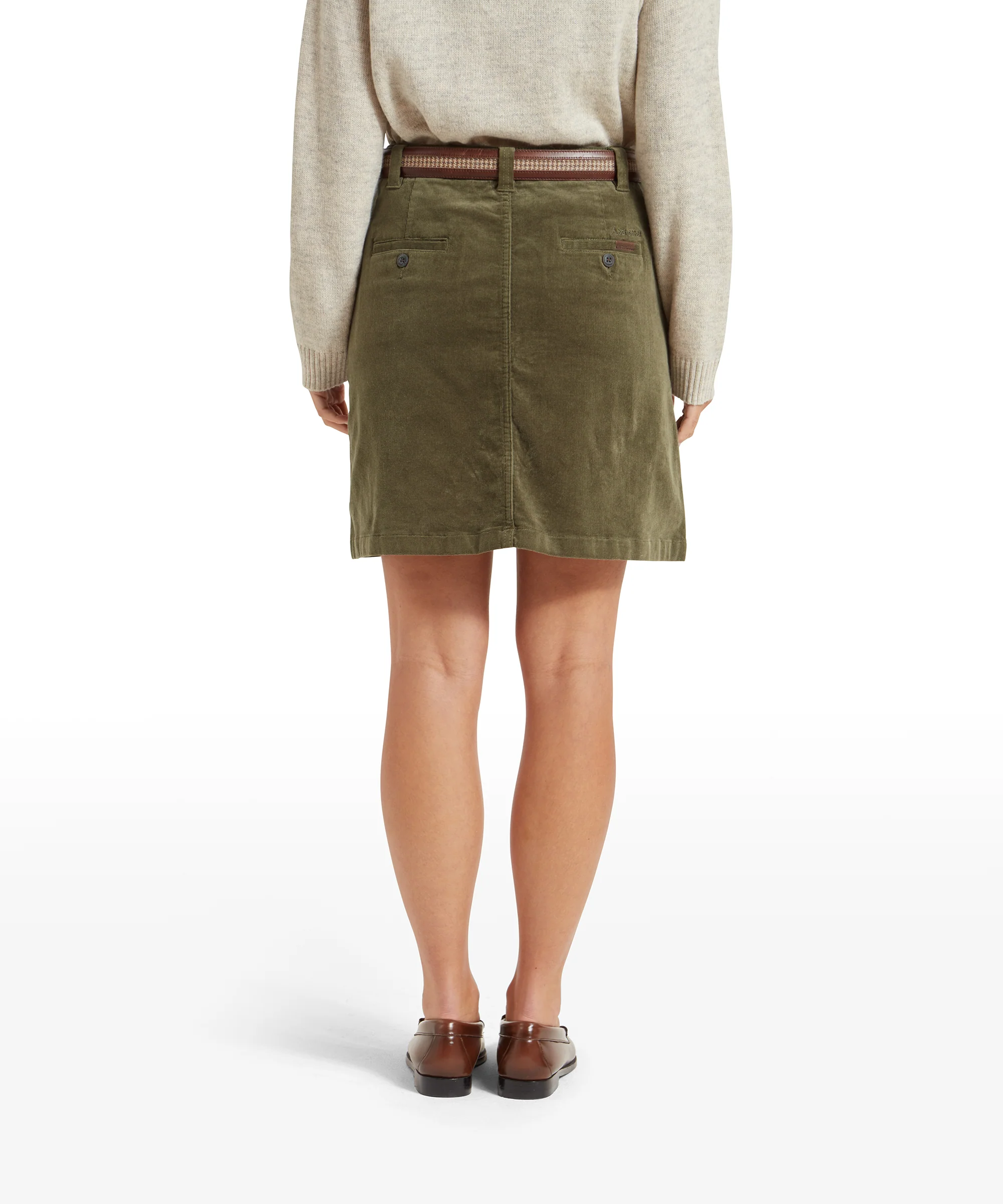 Sage Cord Skirt - Dark Sage - Image 5