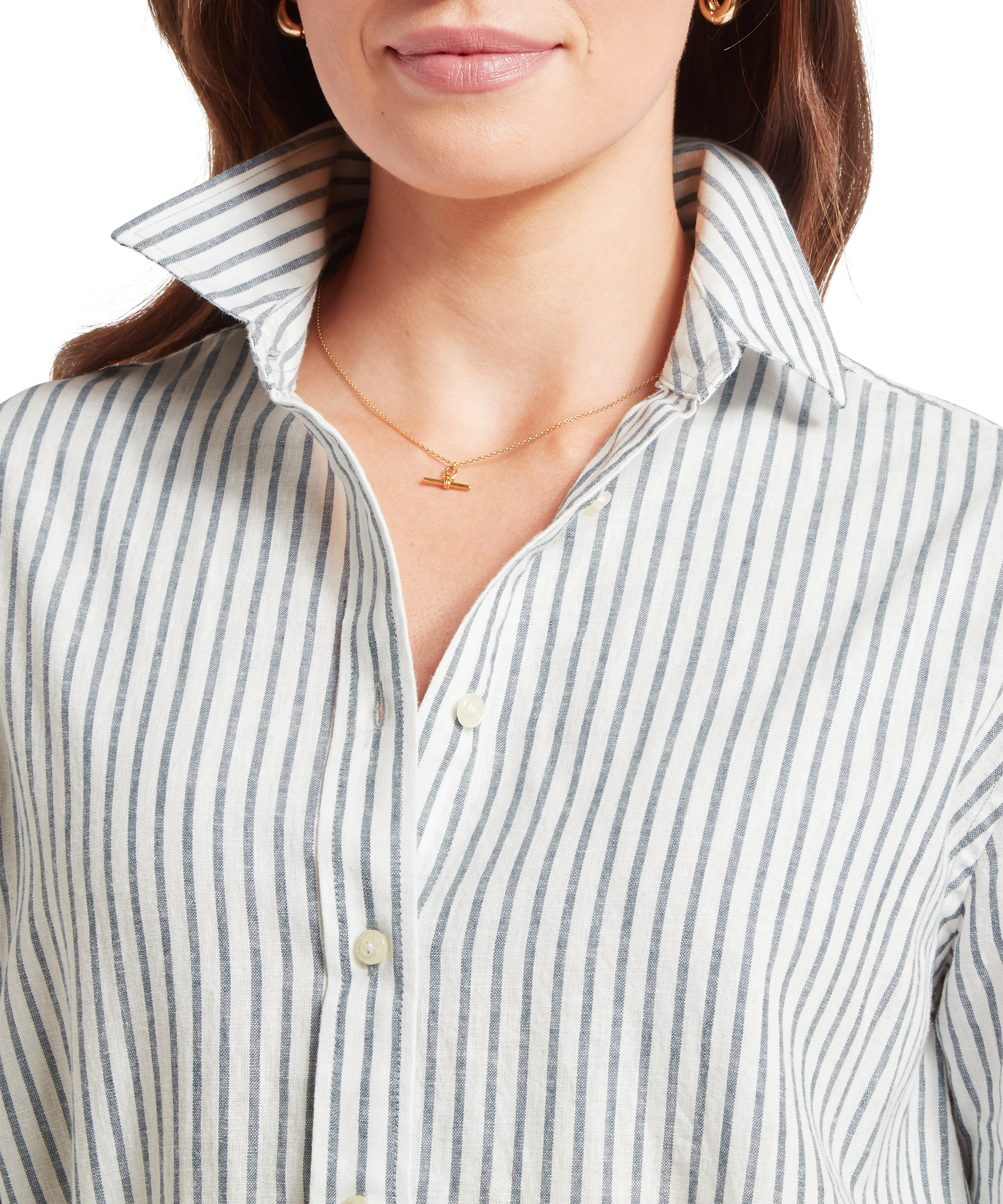 Salthouse Linen Shirt - Blue Stripe - Image 6
