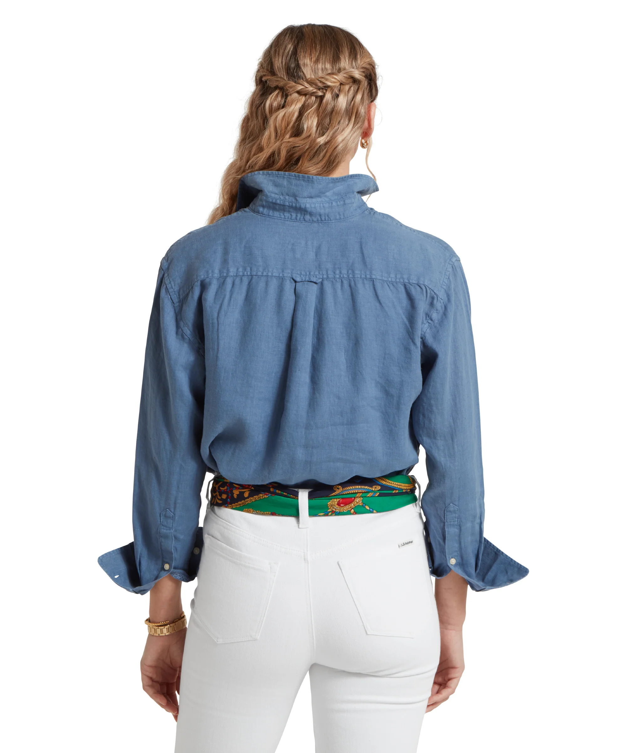 Salthouse Linen Shirt - French Navy - Image 5