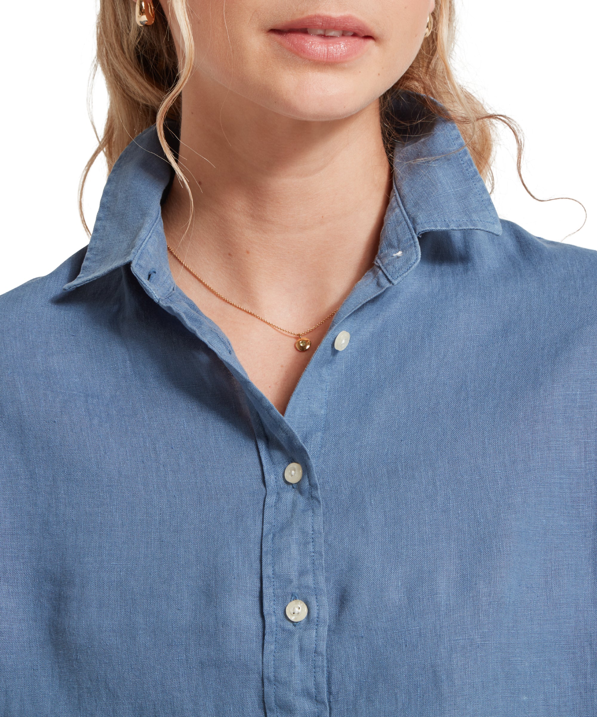 Salthouse Linen Shirt - French Navy - Image 6