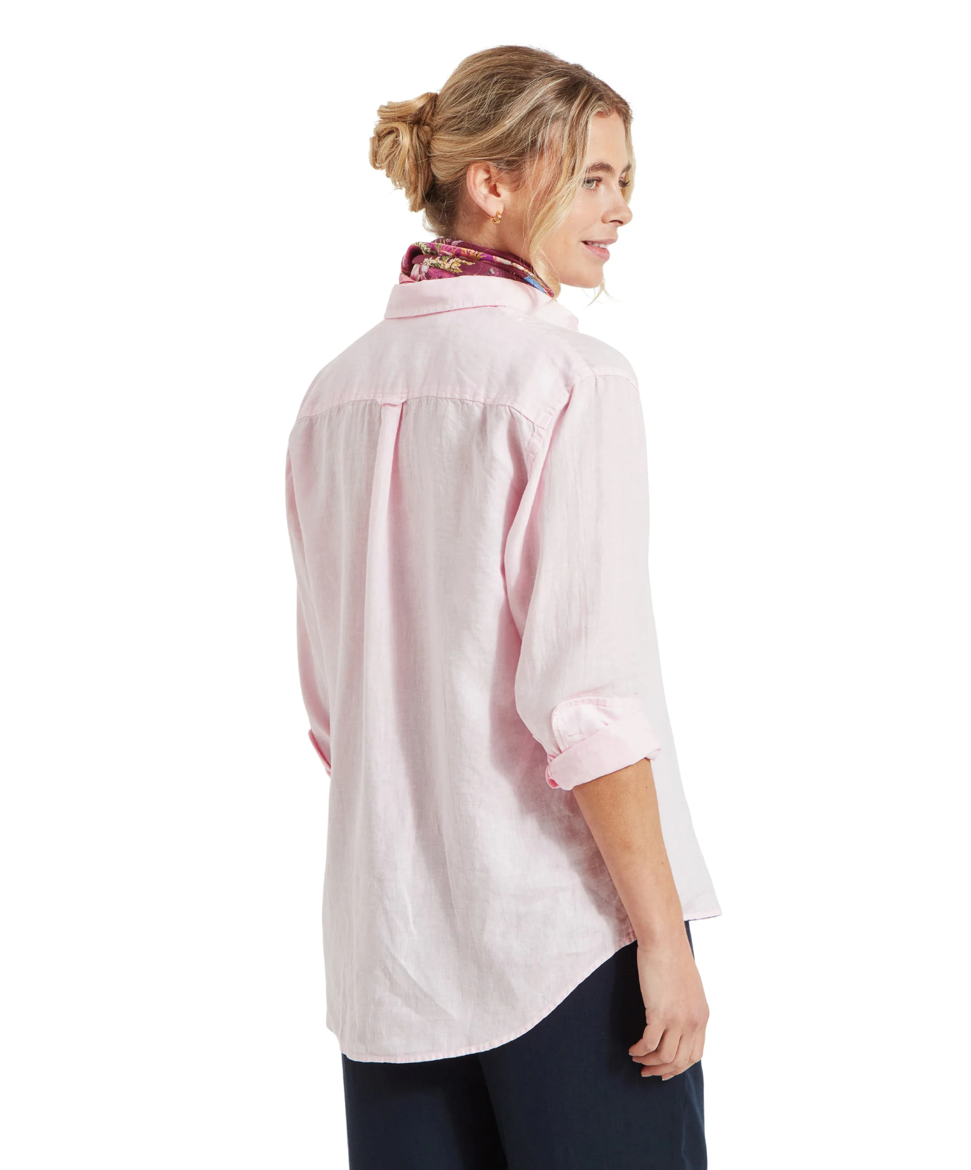 Salthouse Linen Shirt - Pale Pink - Image 4
