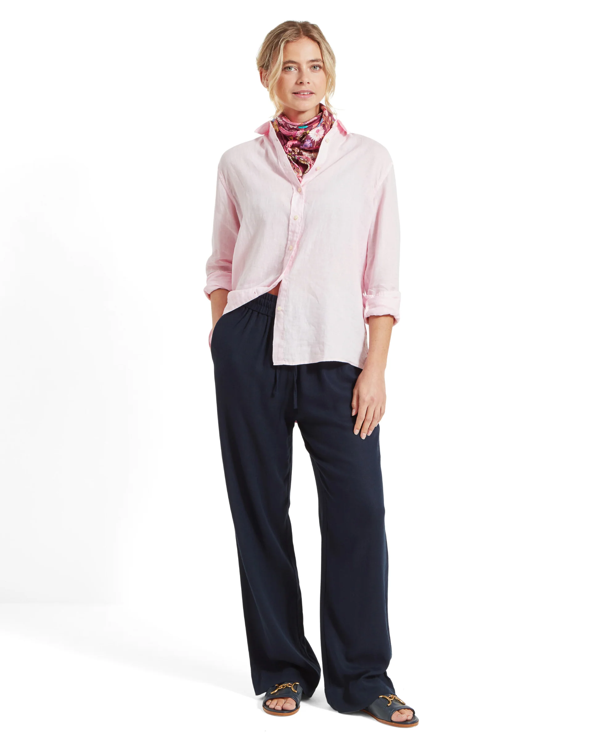 Salthouse Linen Shirt - Pale Pink - Image 6