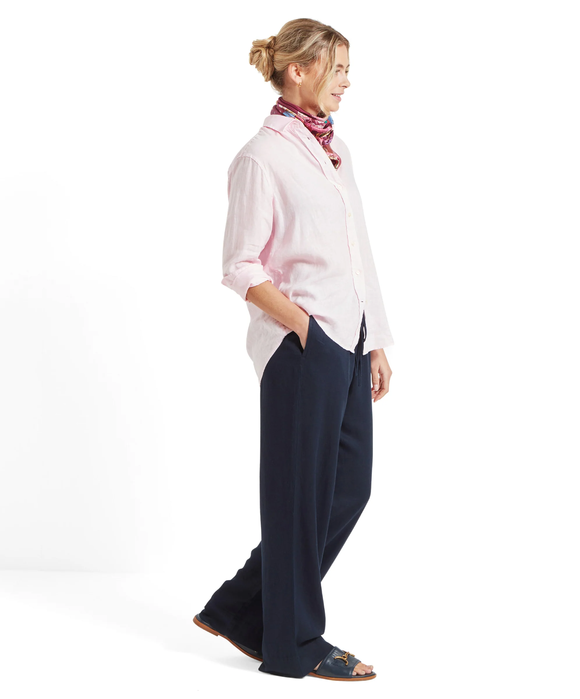 Salthouse Linen Shirt - Pale Pink - Image 7
