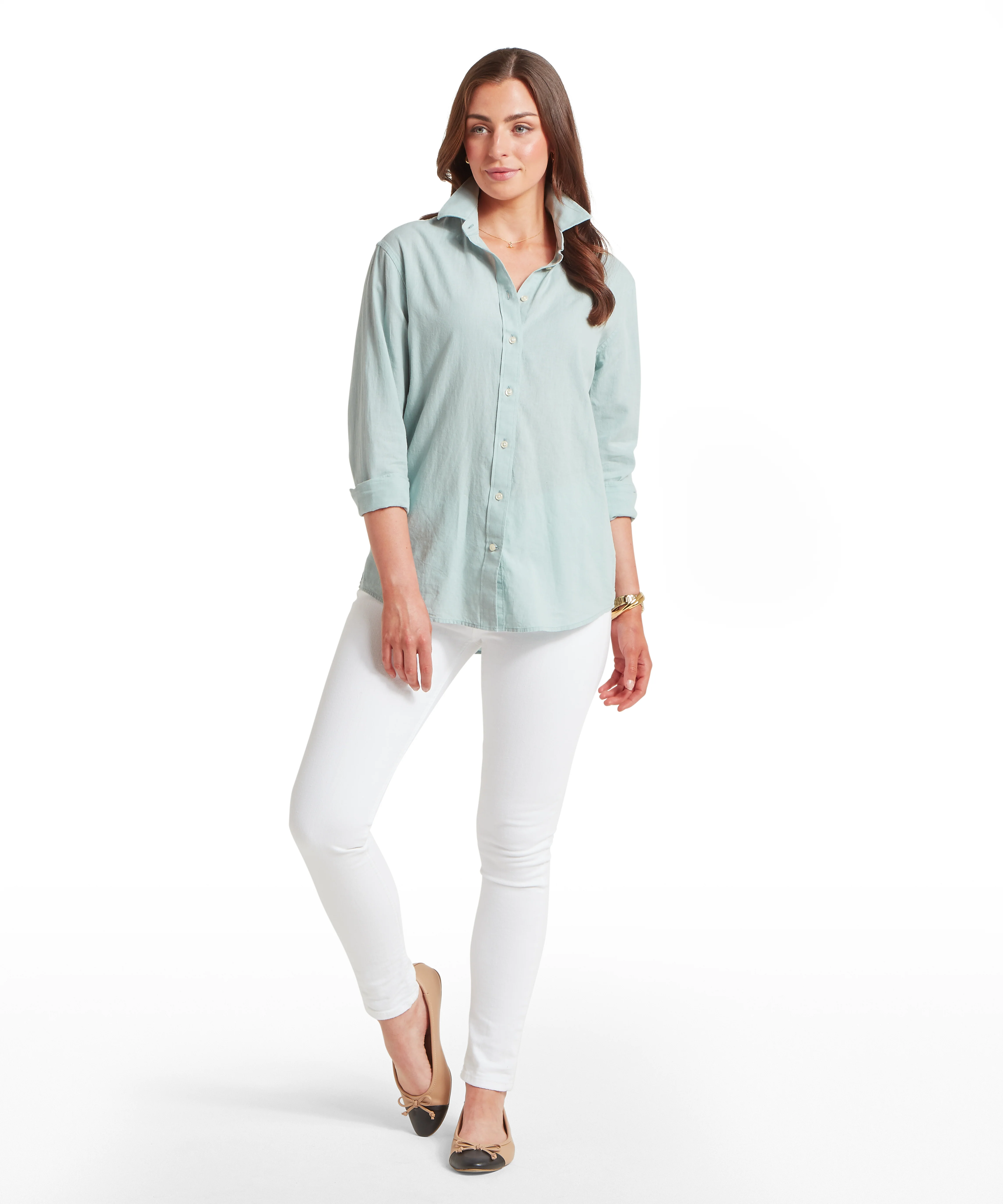 Salthouse Linen Shirt - Surf Blue - Image 3