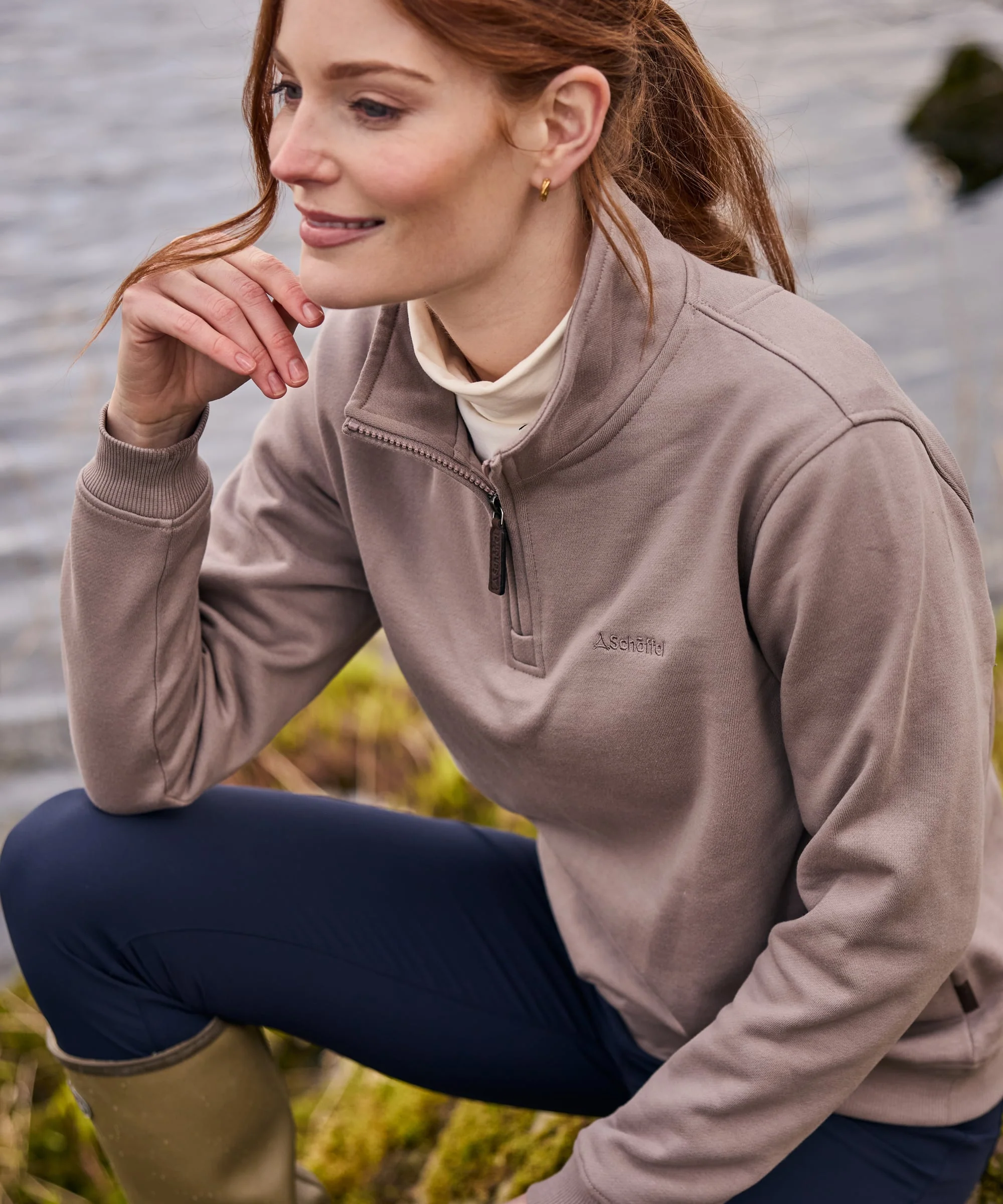 Sennen Cove Sweatshirt - Mushroom - Image 9