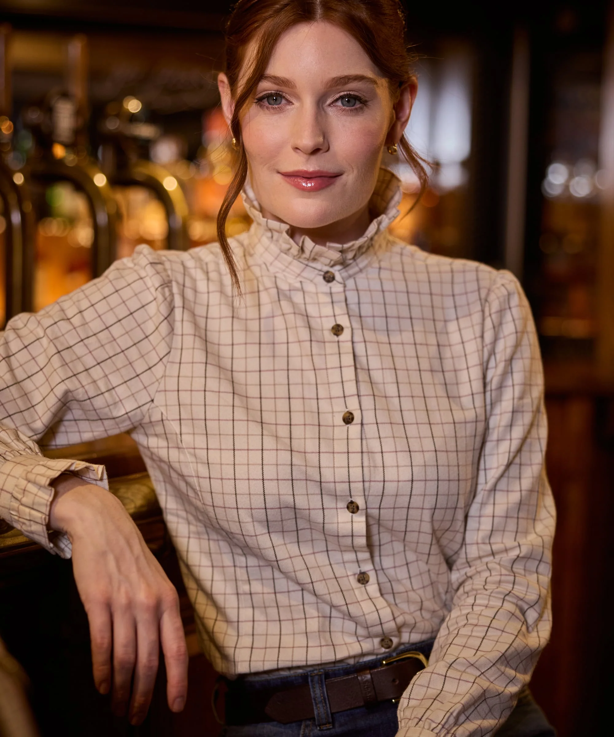 Sheringham Shirt - Cobblestone Tattersall - Image 2