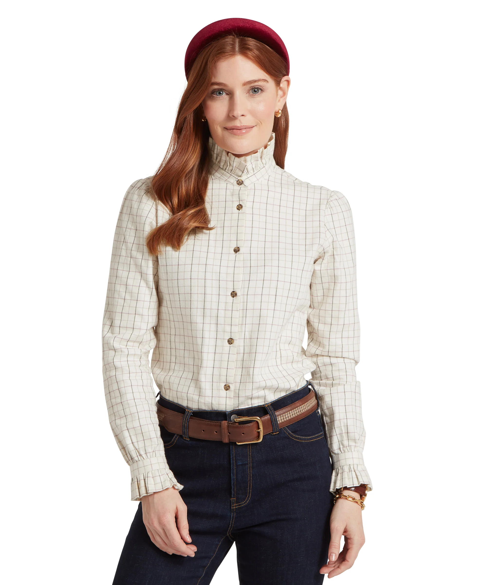 Sheringham Shirt - Cobblestone Tattersall - Image 3