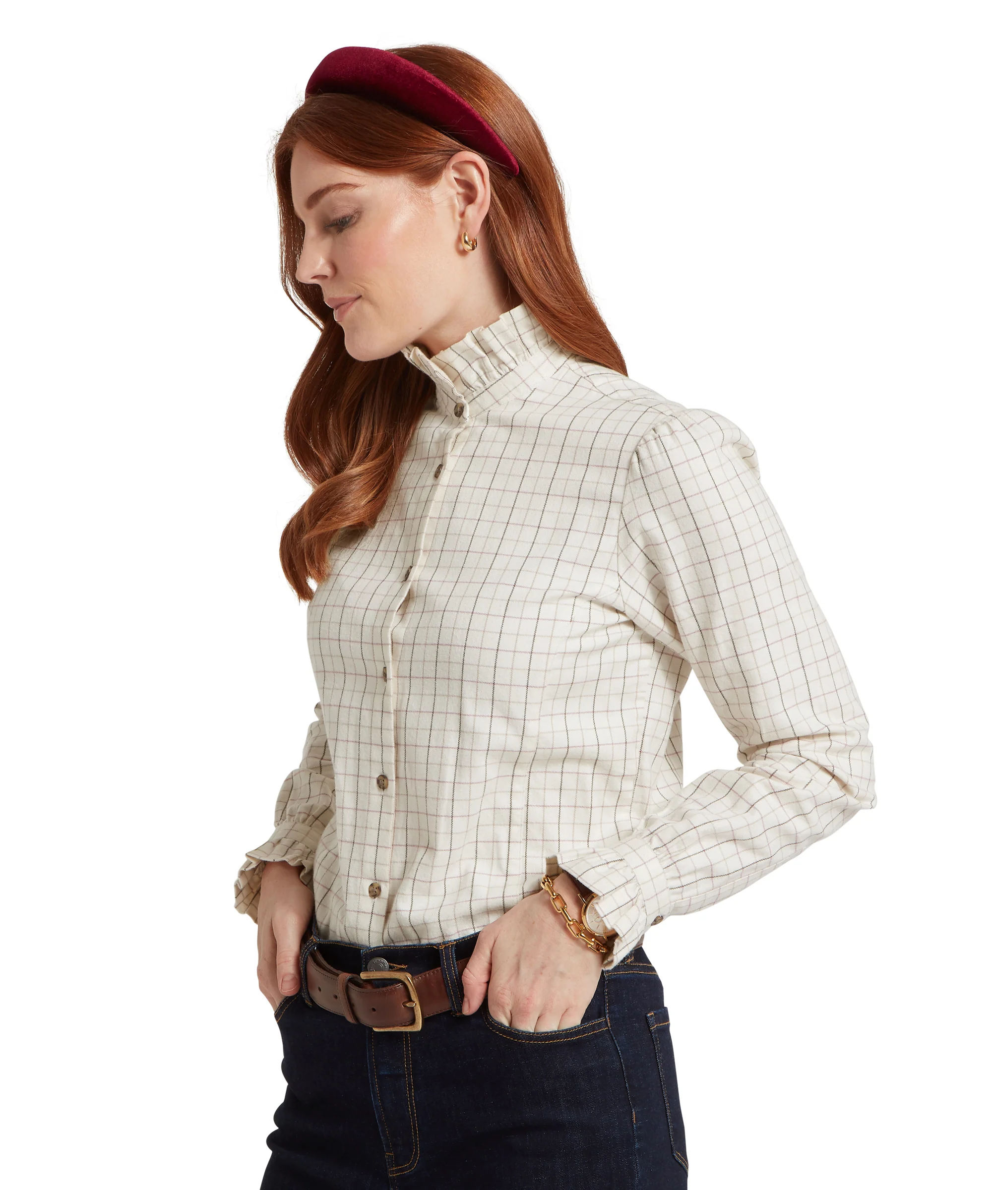 Sheringham Shirt - Cobblestone Tattersall - Image 5