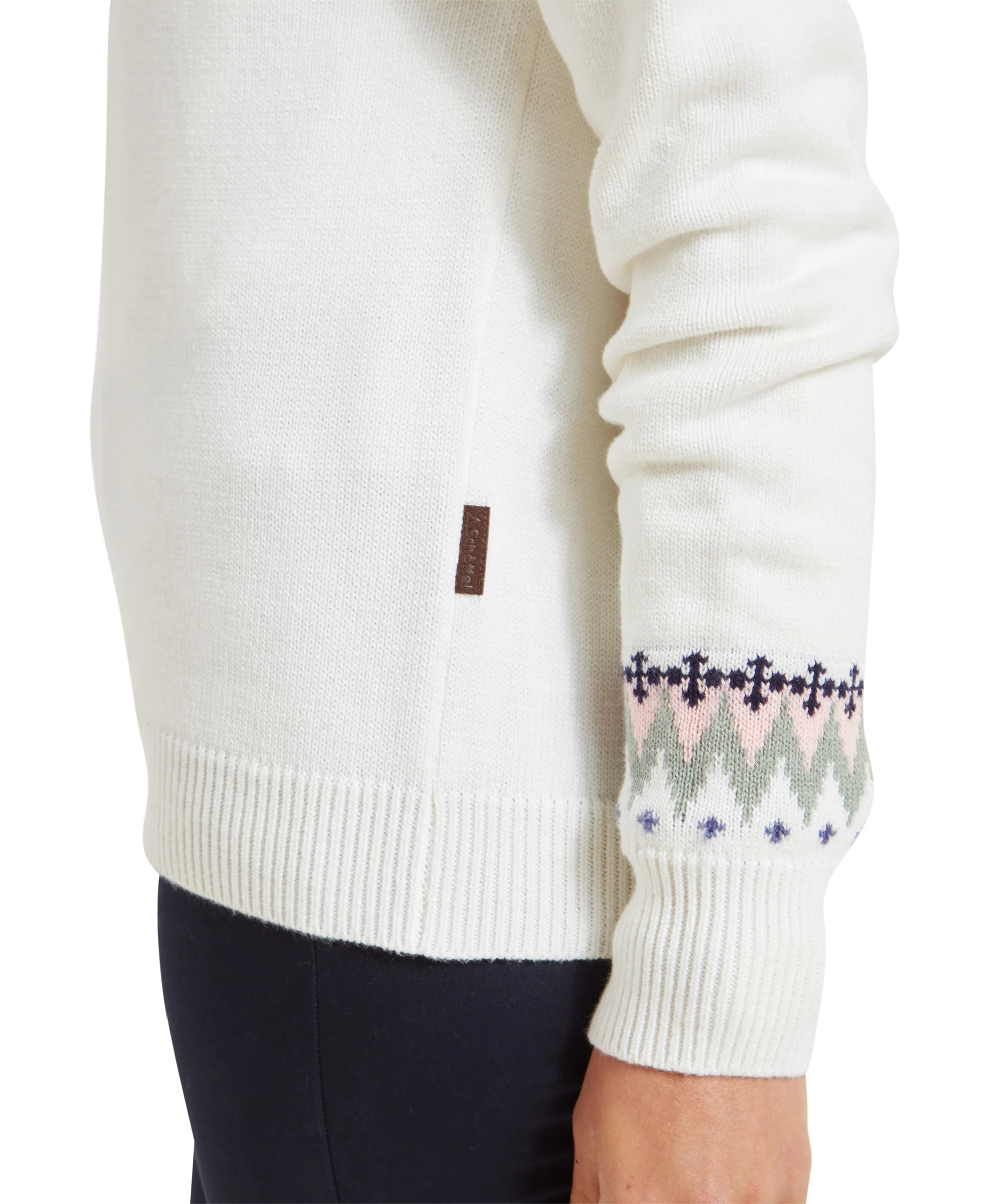 Shetland Fairisle Jumper - Blush/Arctic Fairisle - Image 7