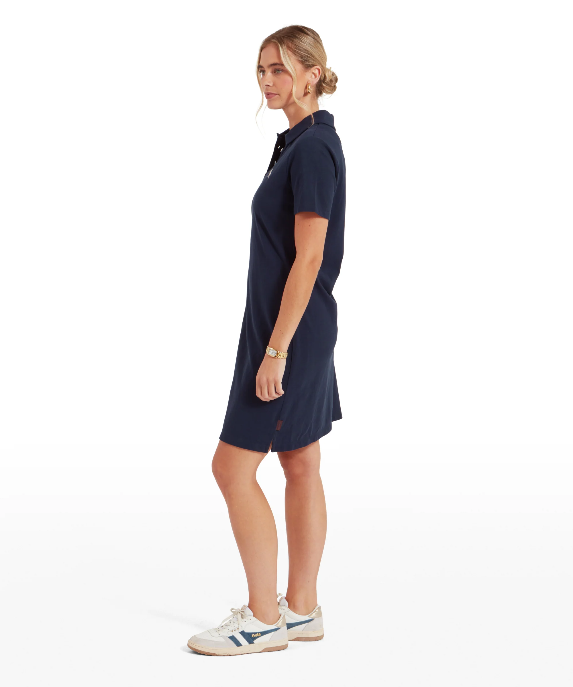St Ives Polo Dress - Navy - Image 5