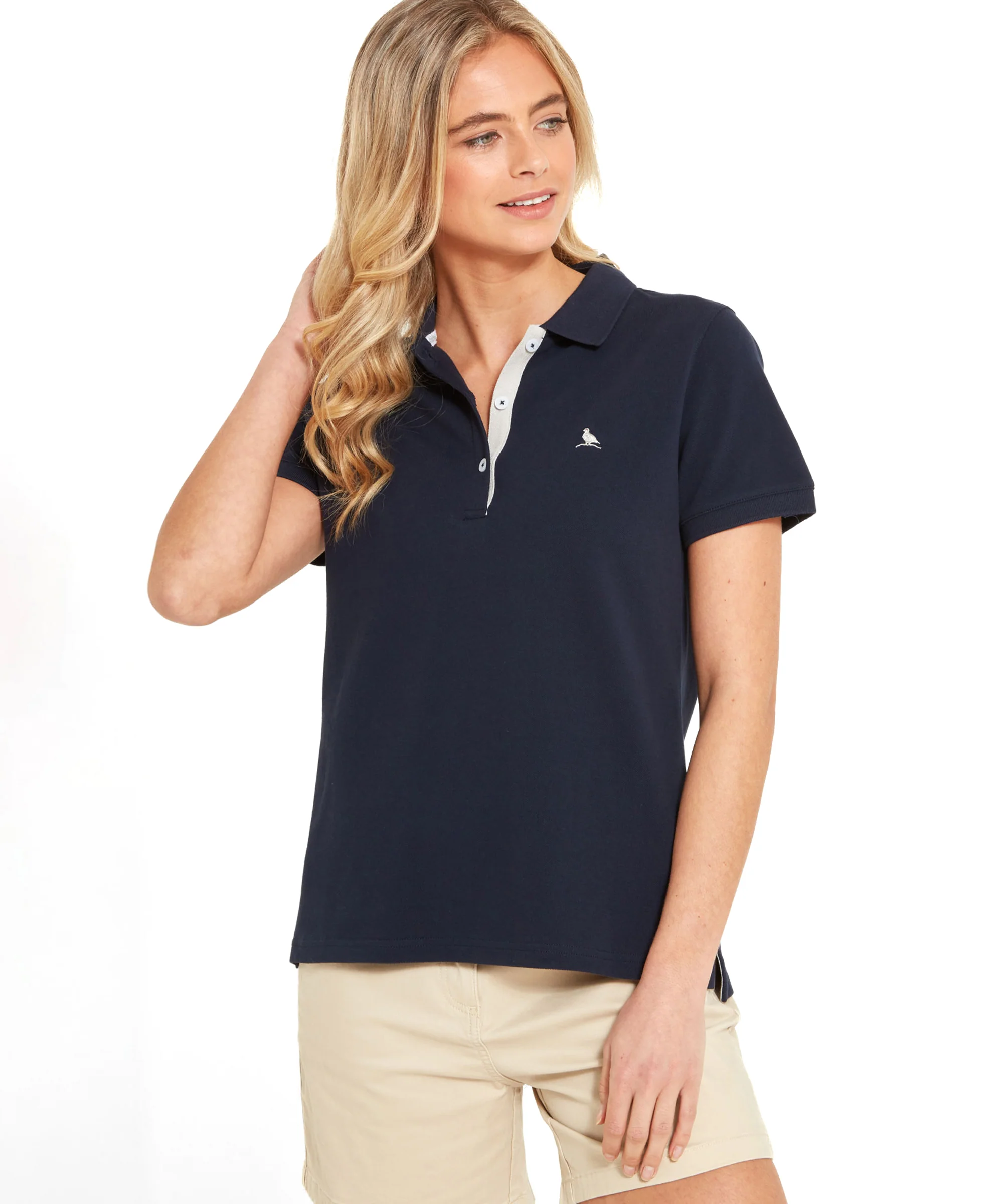 Women's St Ives Polo Shirt - Navy - Image 3