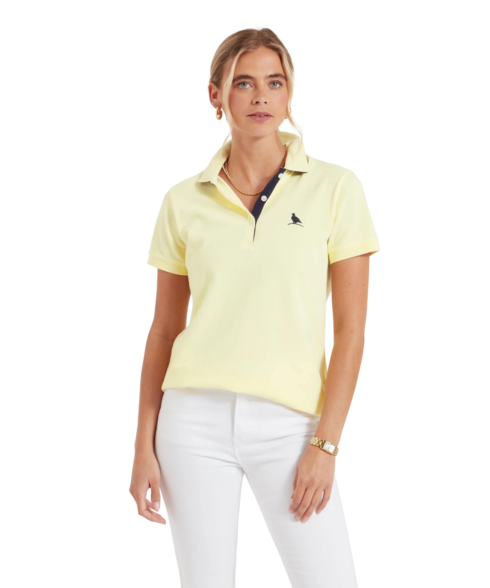 Women's St Ives Polo Shirt - Pale Lemon - Image 2