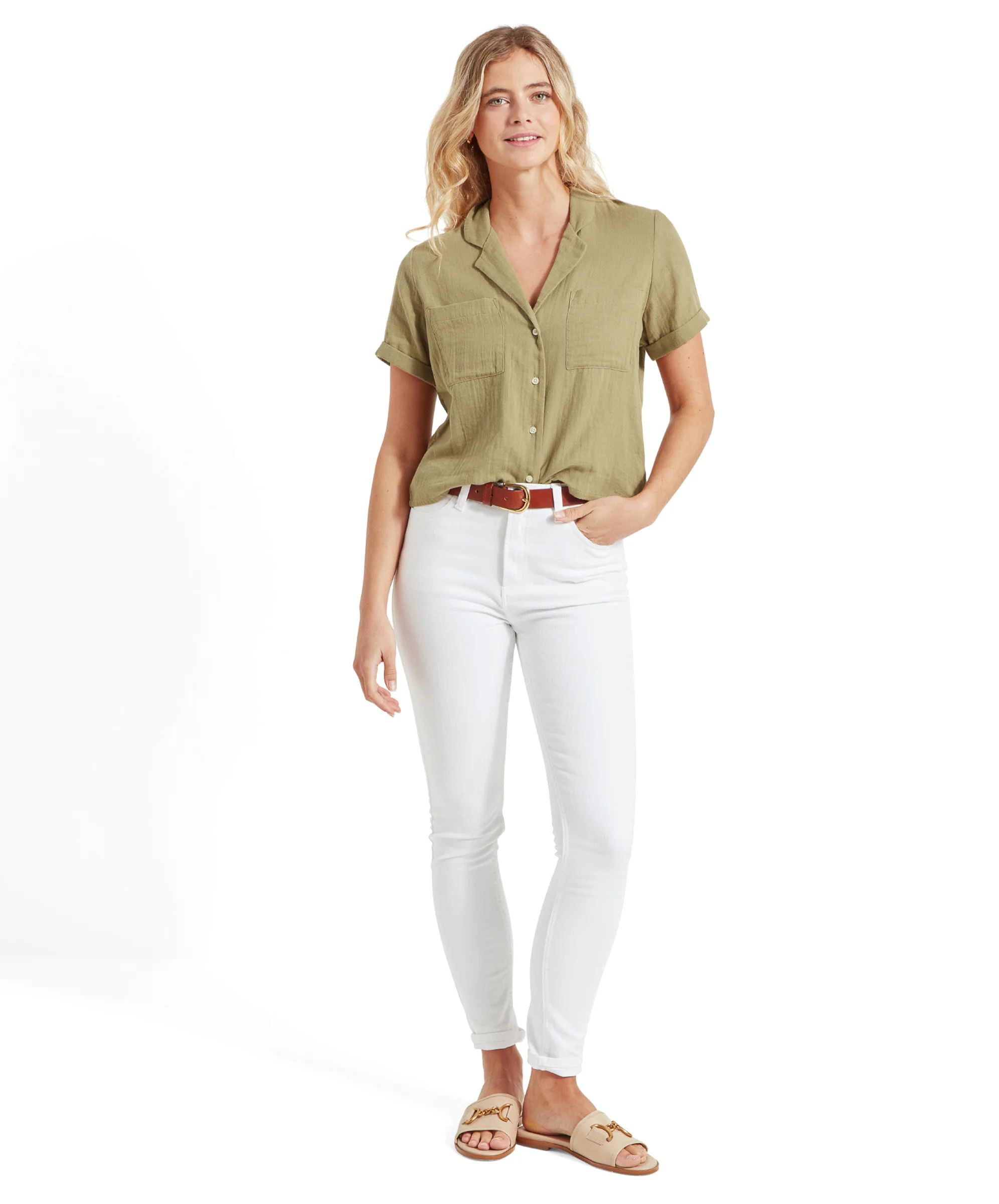 Summerfield Shirt - Light Khaki Green - Image 3