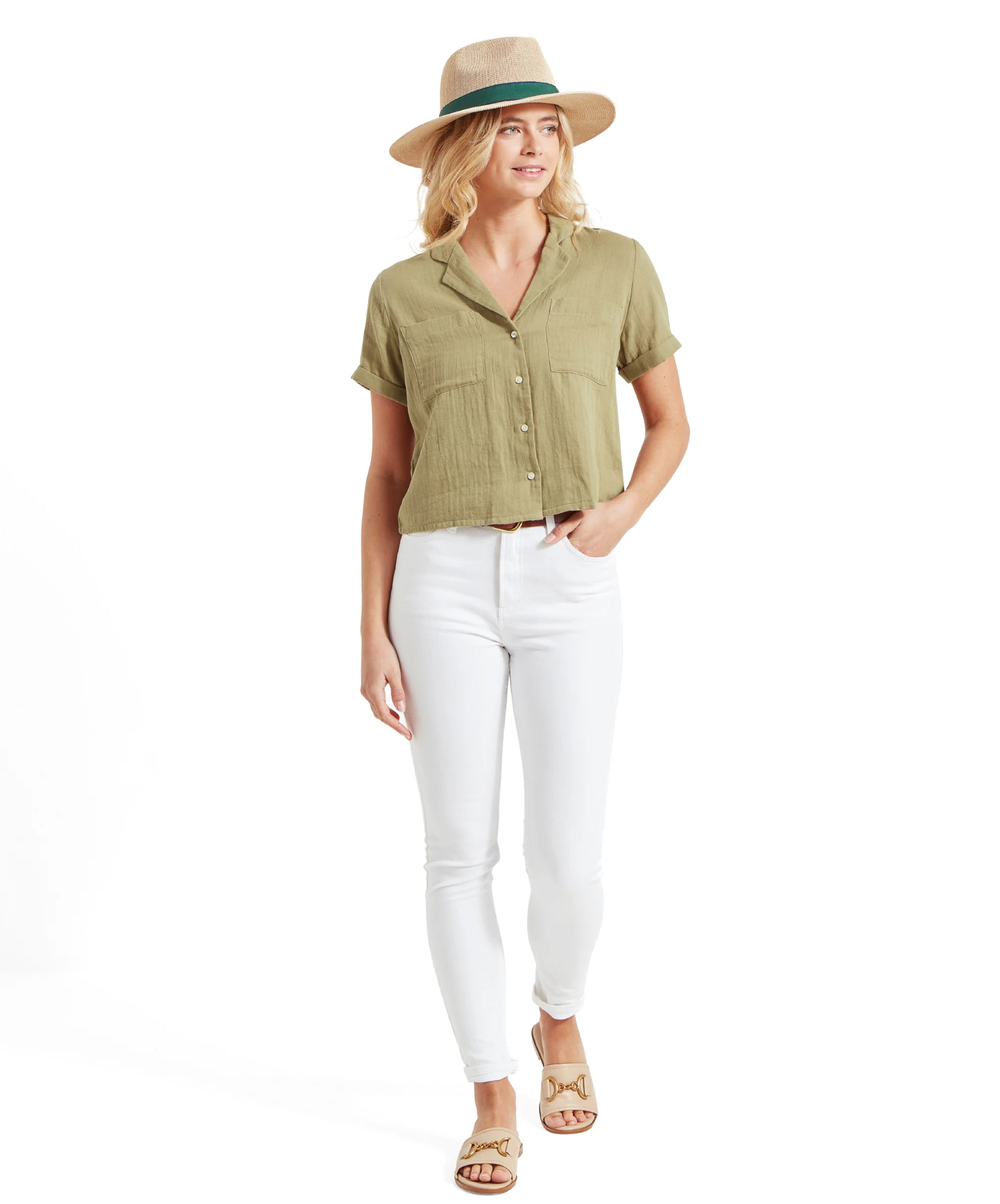 Summerfield Shirt - Light Khaki Green - Image 8