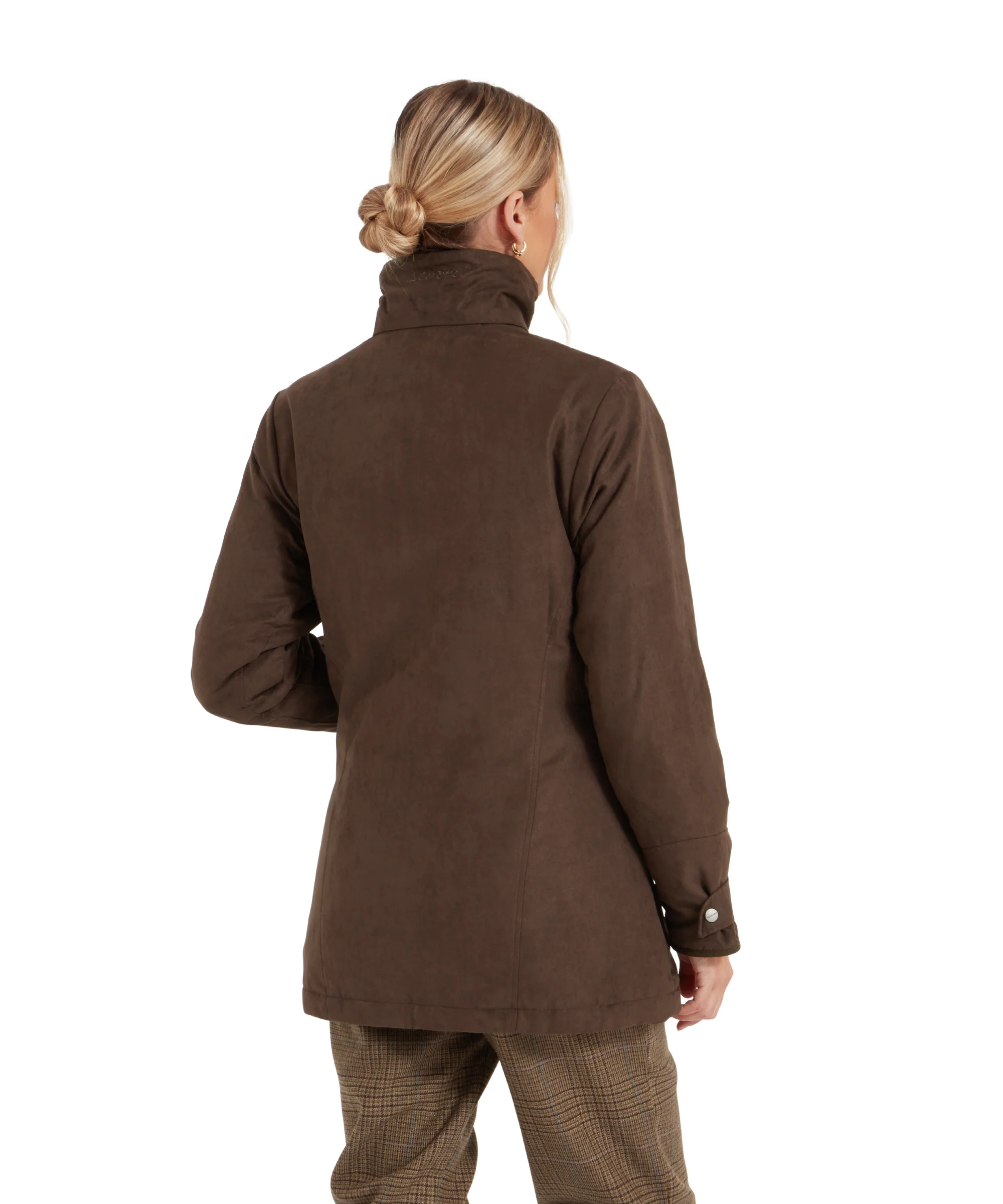 Teal Shooting Coat - Coffee Bean - Image 5