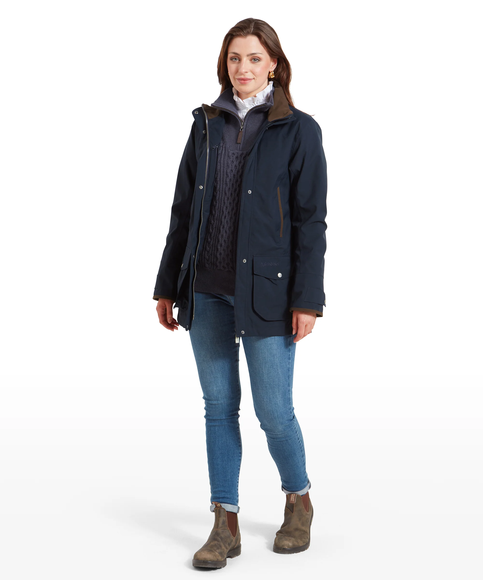 Teal Ultralight Coat - True Navy - Image 3