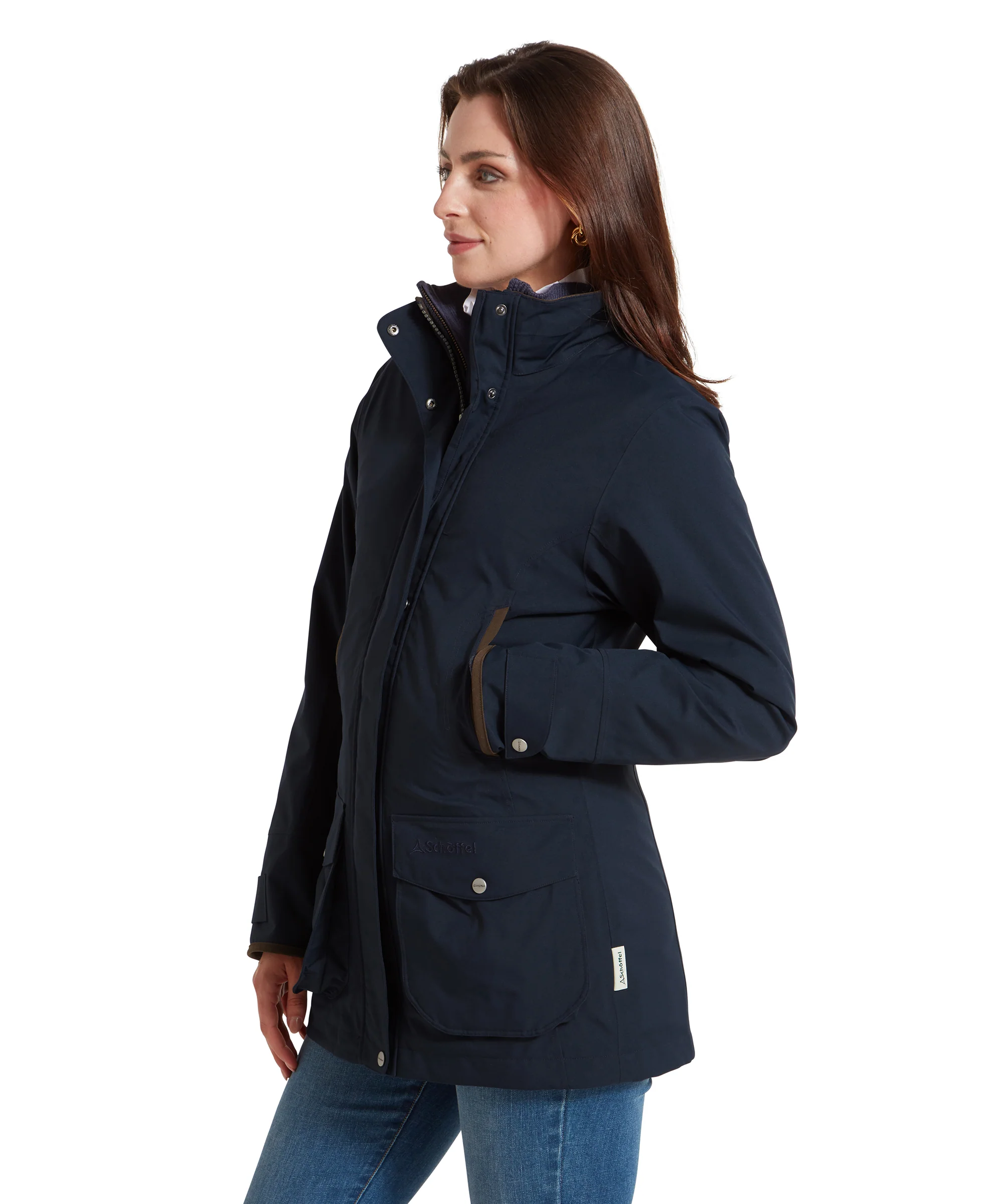 Teal Ultralight Coat - True Navy - Image 4
