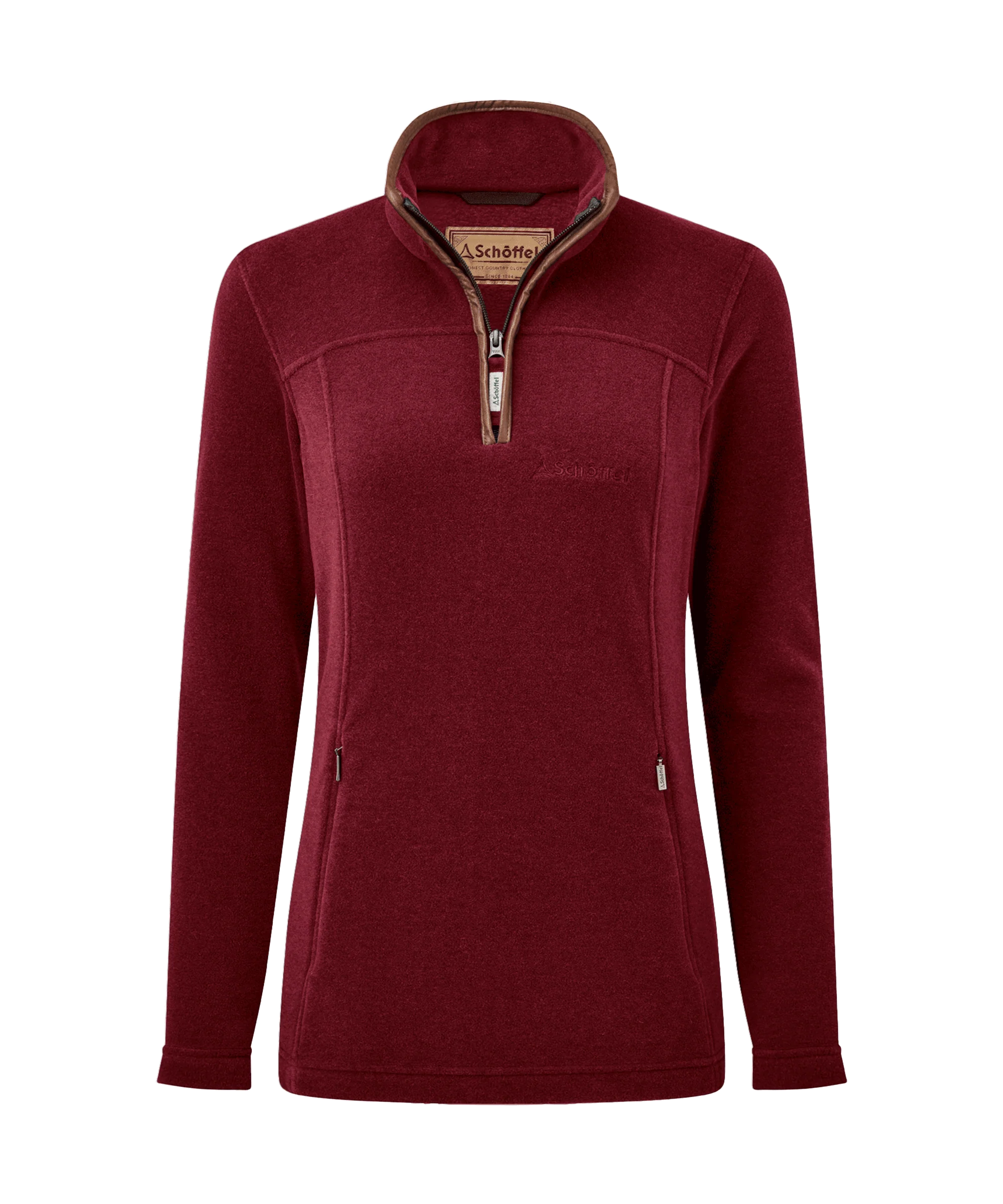 Tilton II Quarter Zip Fleece - Claret