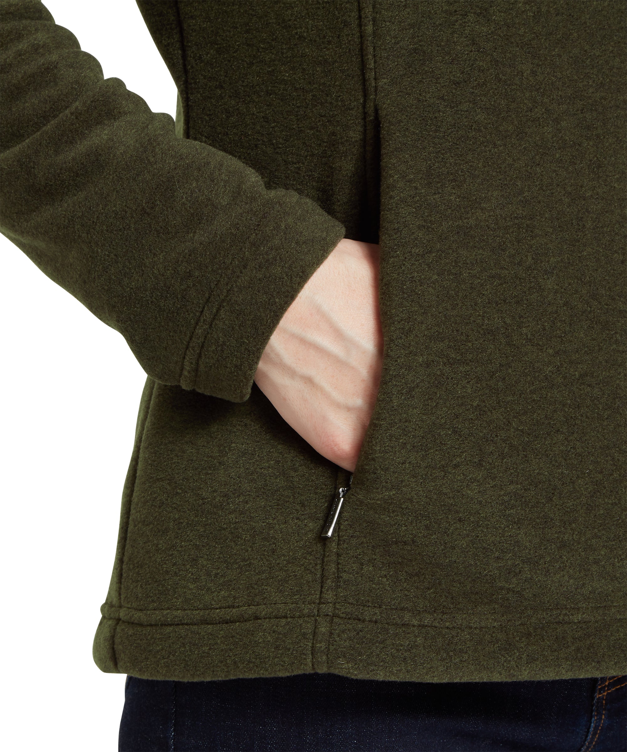 Tilton II Quarter Zip Fleece - Dark Olive - Image 7