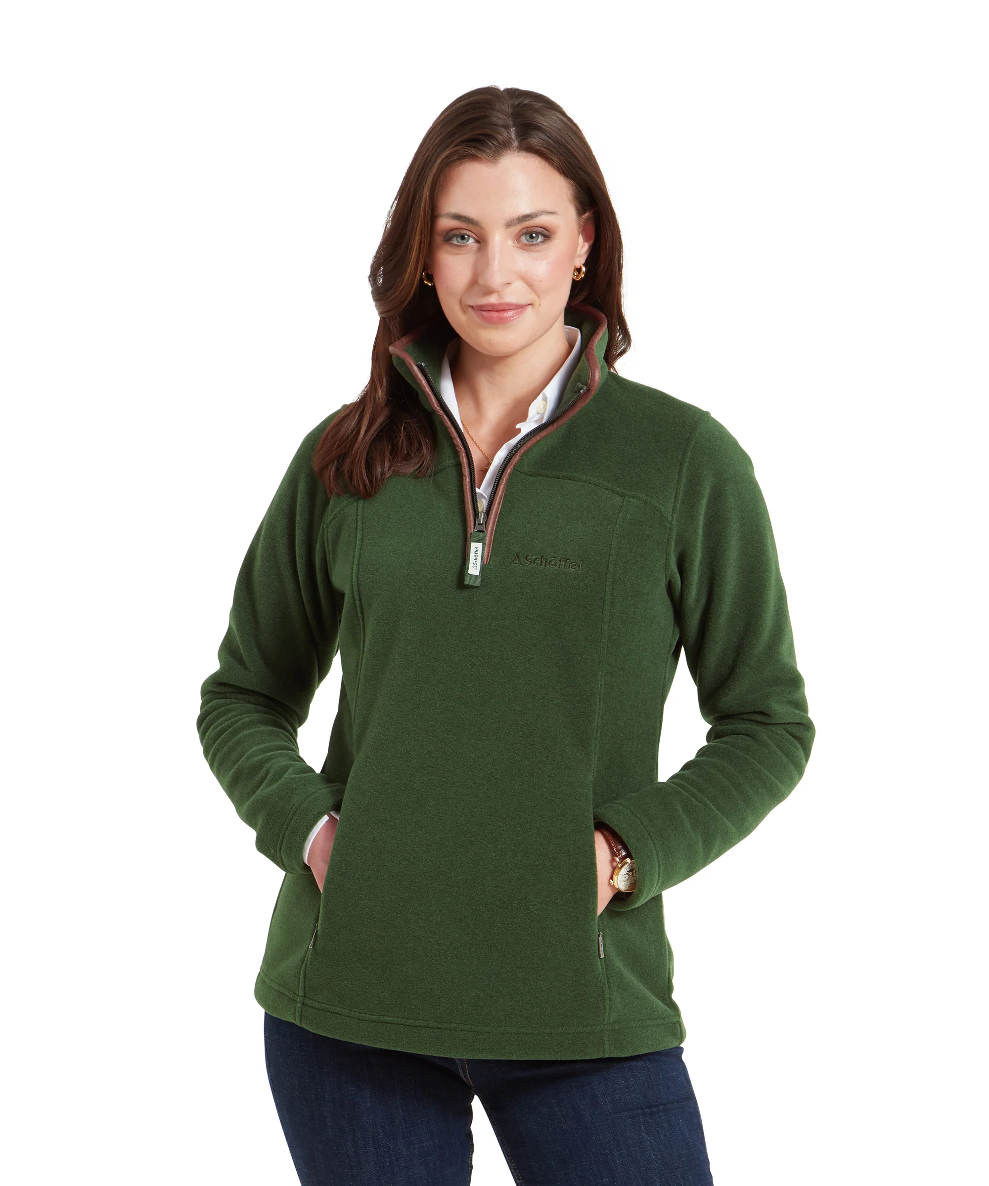 Tilton II Quarter Zip Fleece - Forest - Image 2