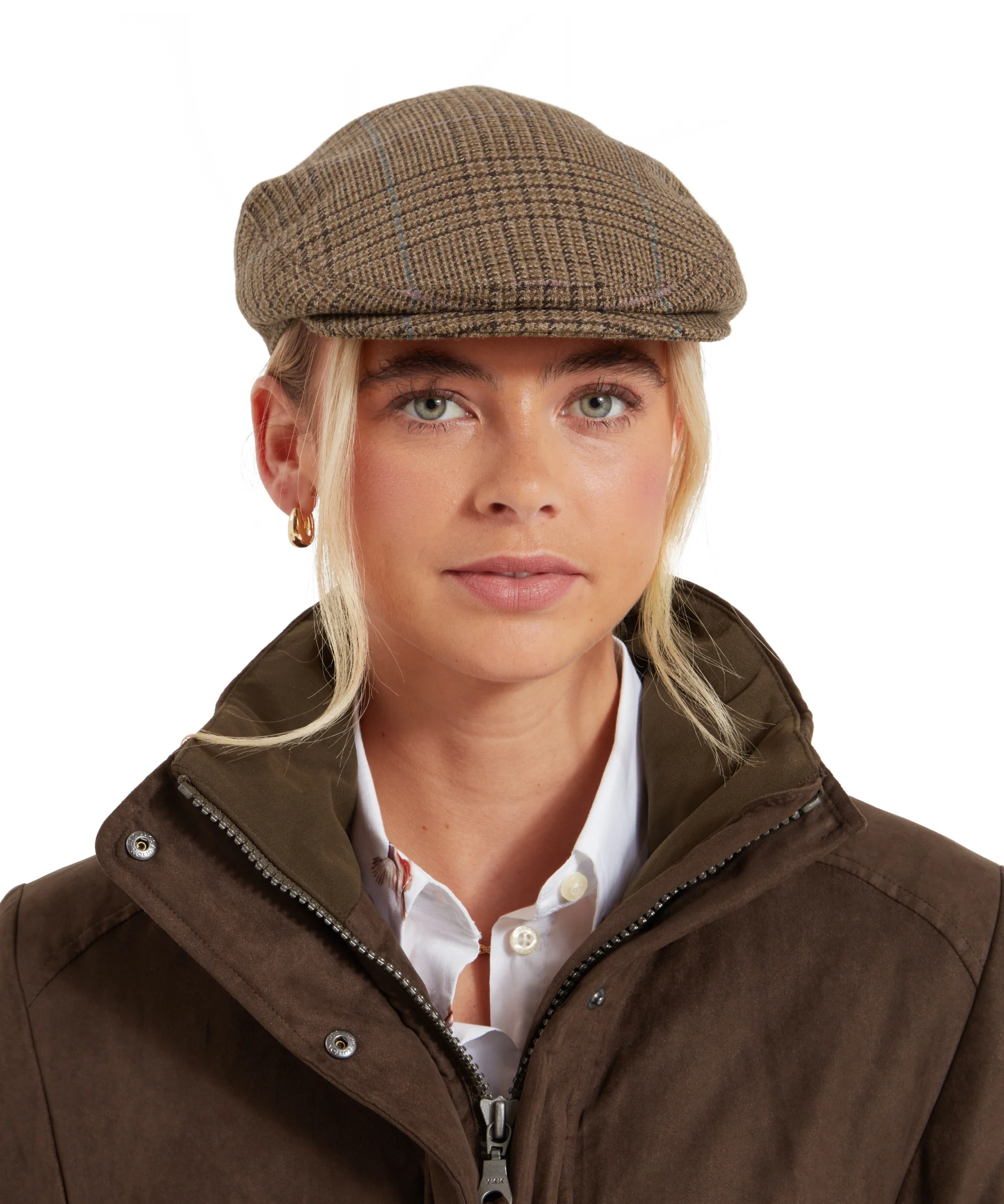 Women's Tweed Cap - Teviot Tweed - Image 2