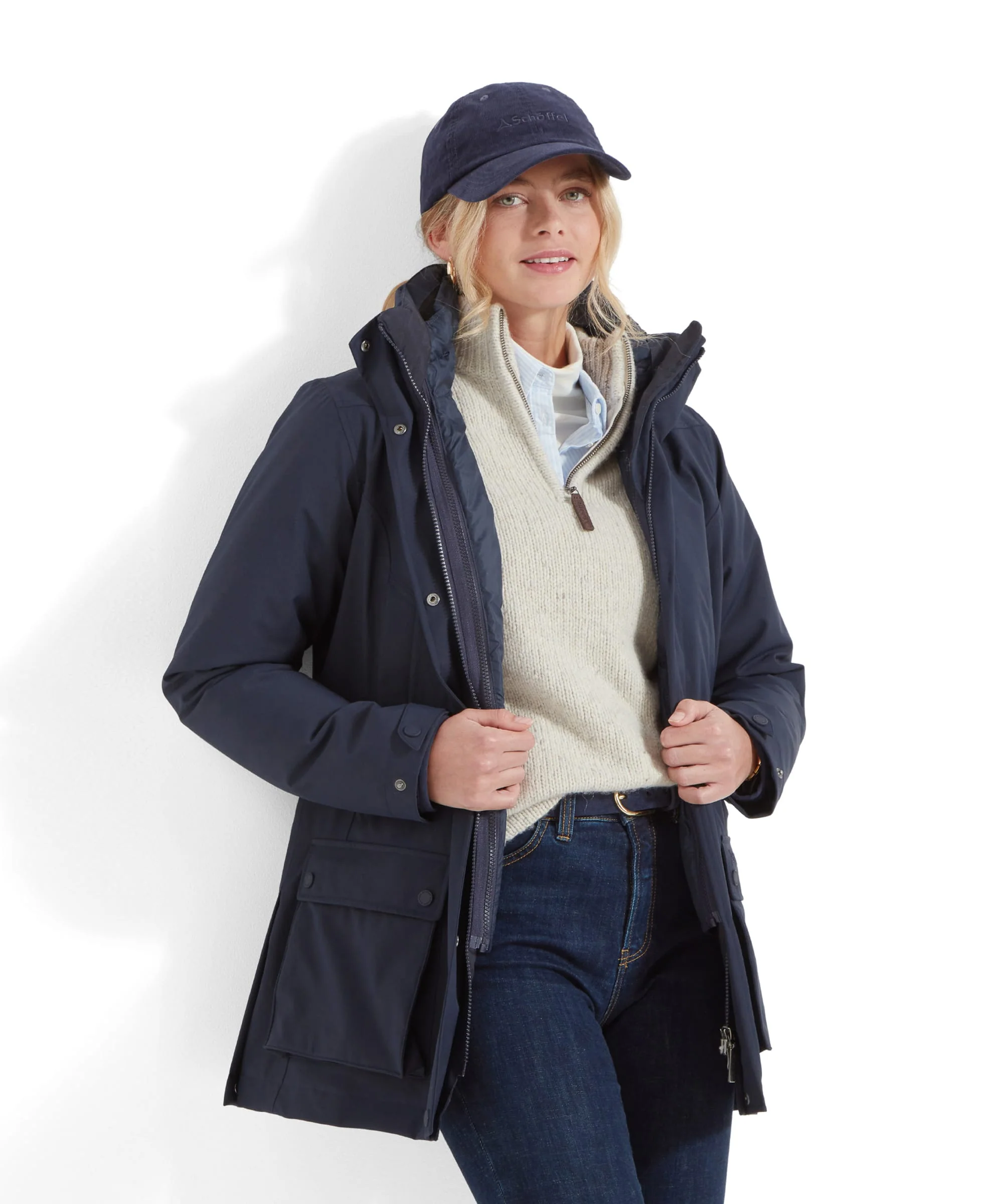 Uppingham 3-in-1 Coat - True Navy - Image 10