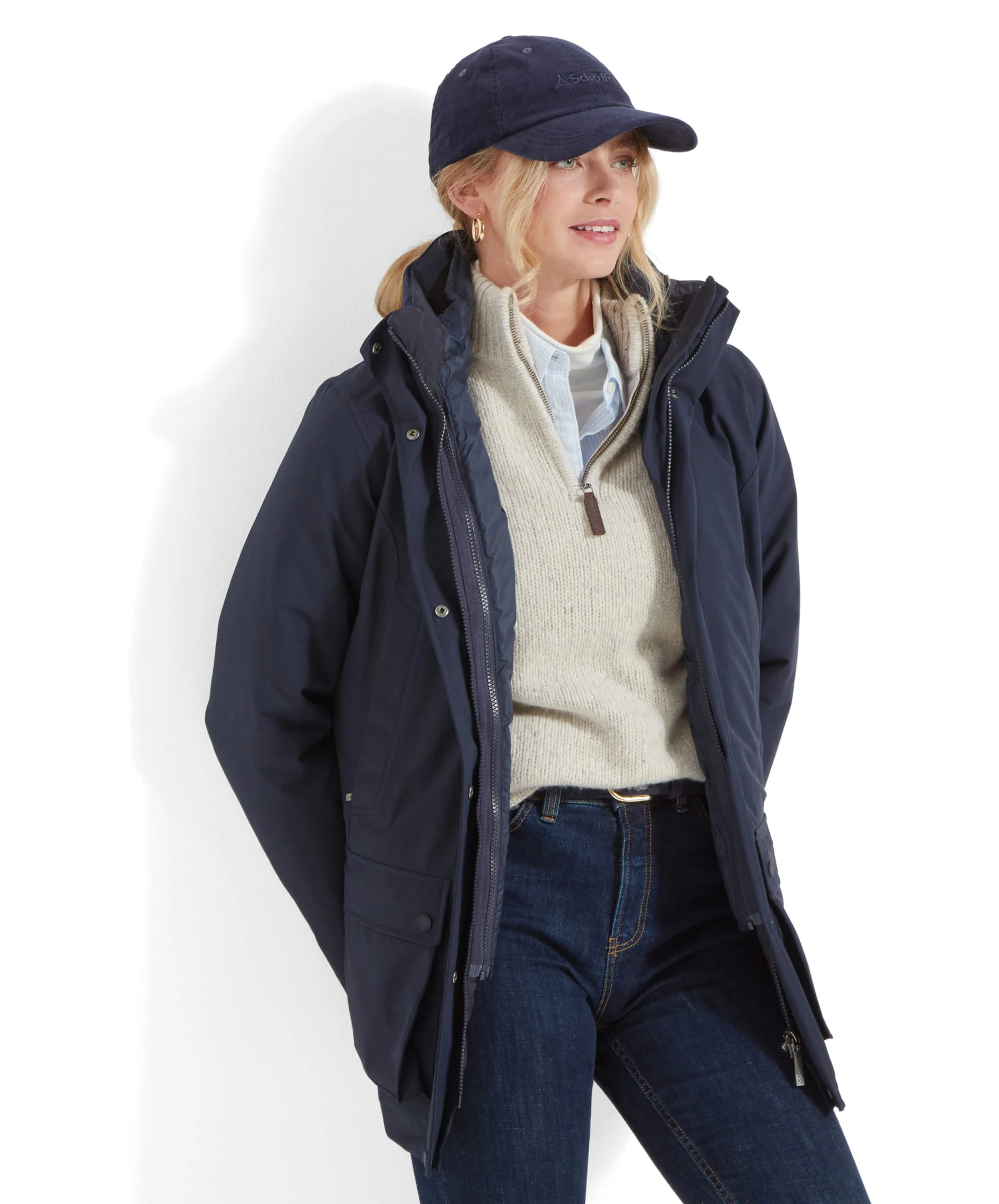 Uppingham 3-in-1 Coat - True Navy - Image 11