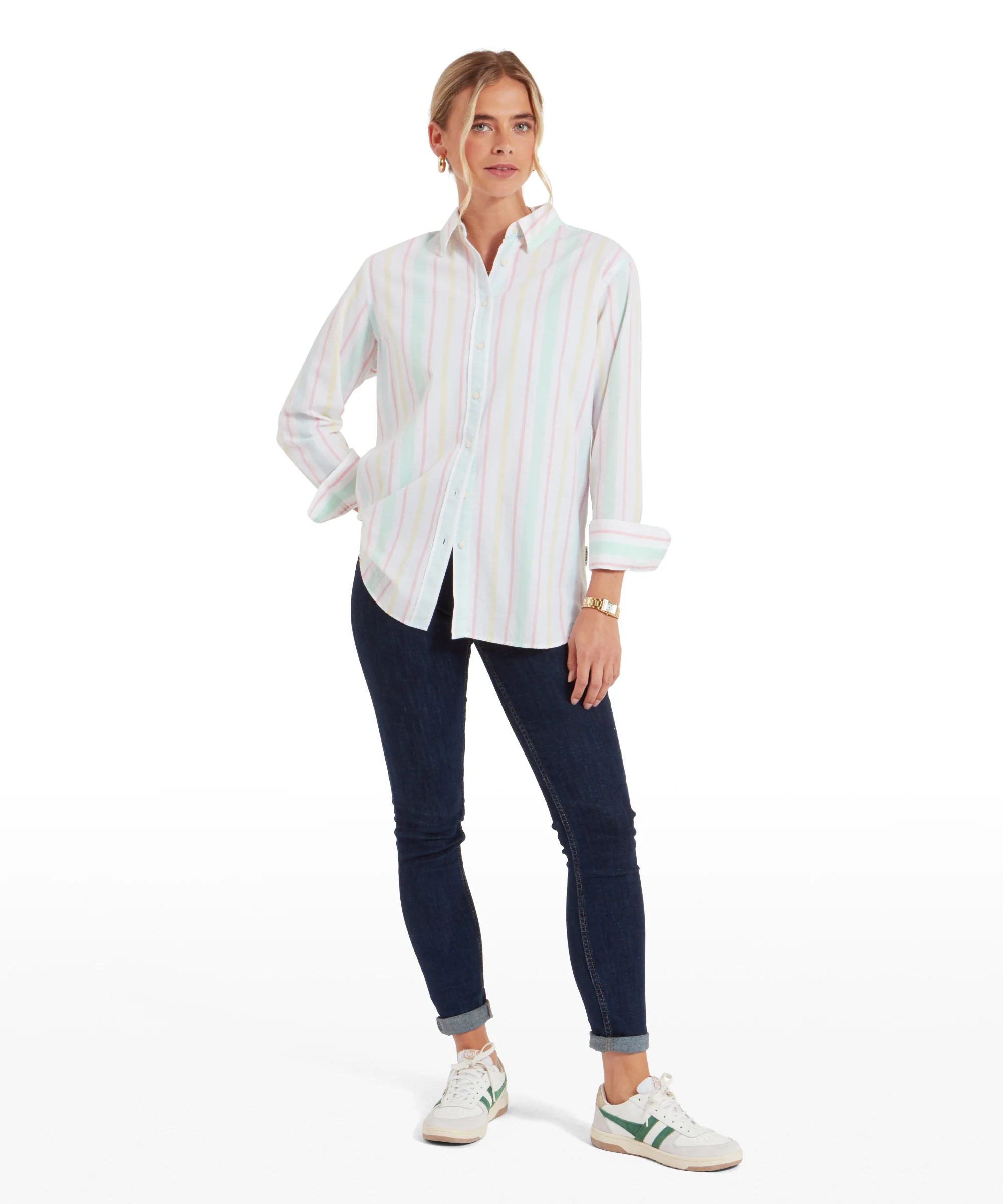 Walberswick Cotton Shirt - Multi Stripe - Image 3