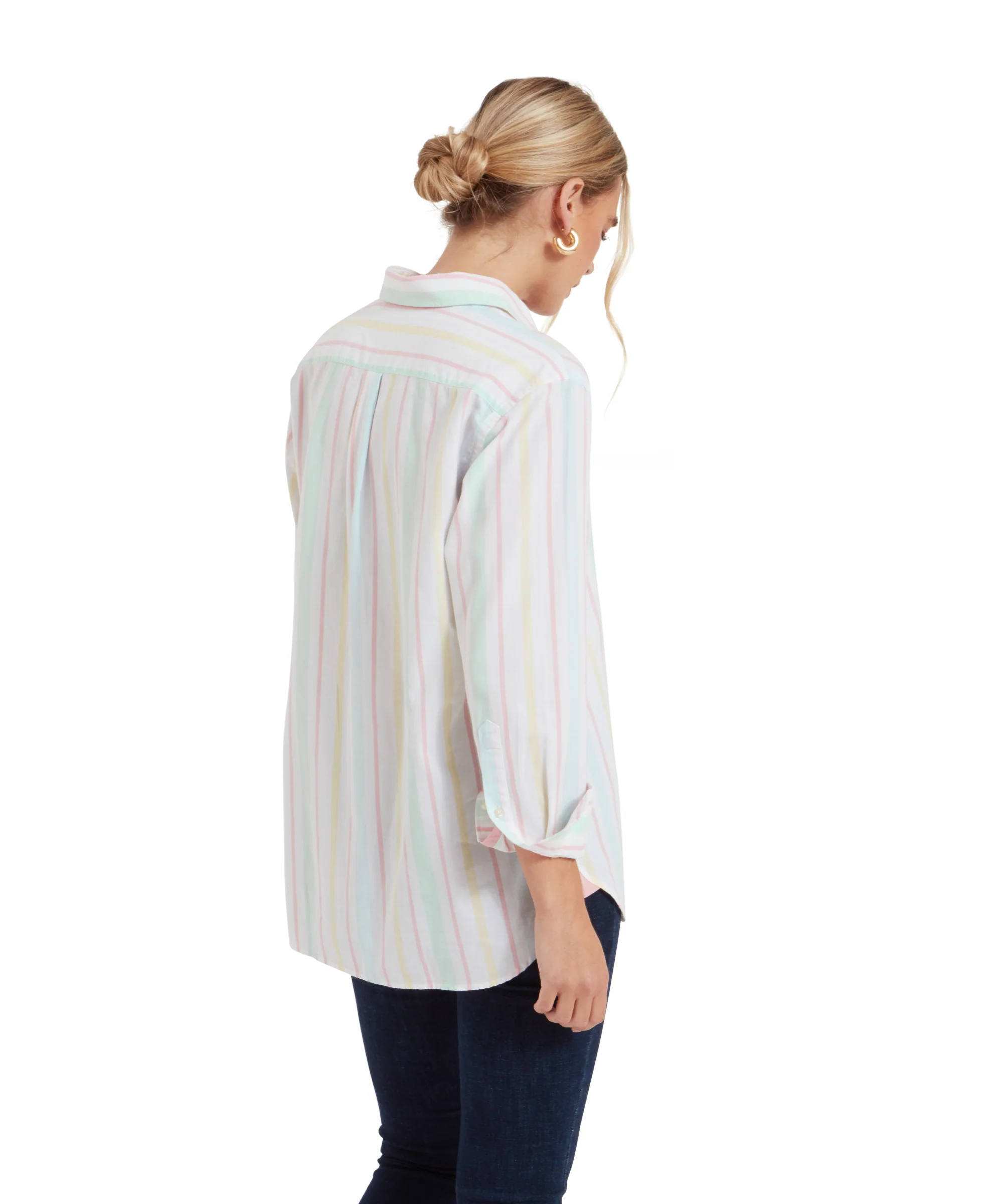 Walberswick Cotton Shirt - Multi Stripe - Image 5