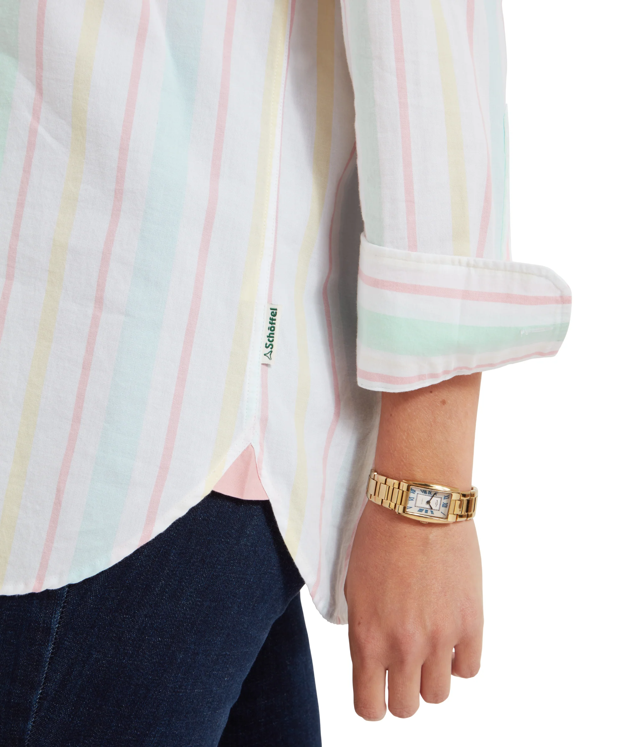 Walberswick Cotton Shirt - Multi Stripe - Image 7