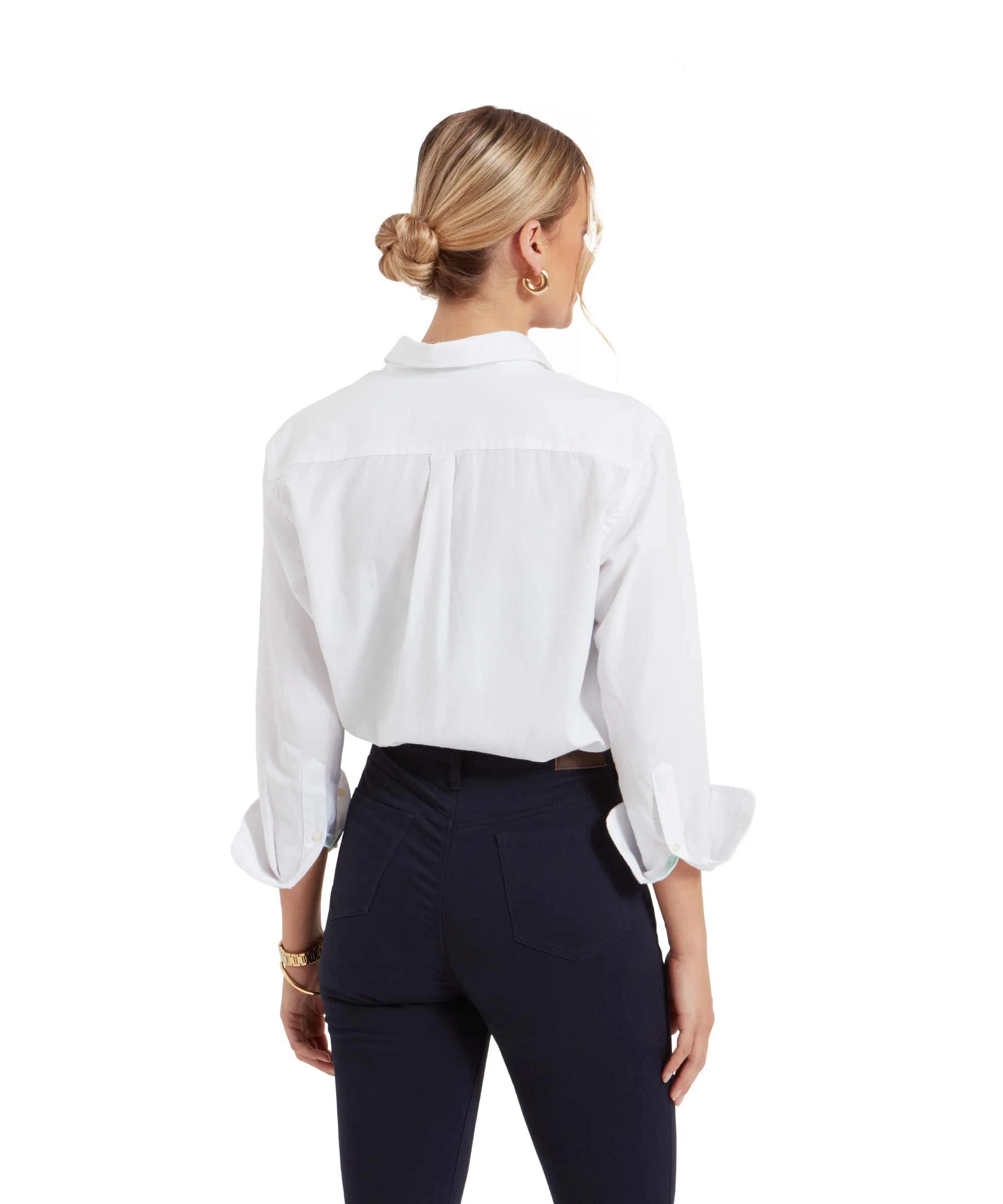 Walberswick Cotton Shirt - White - Image 5
