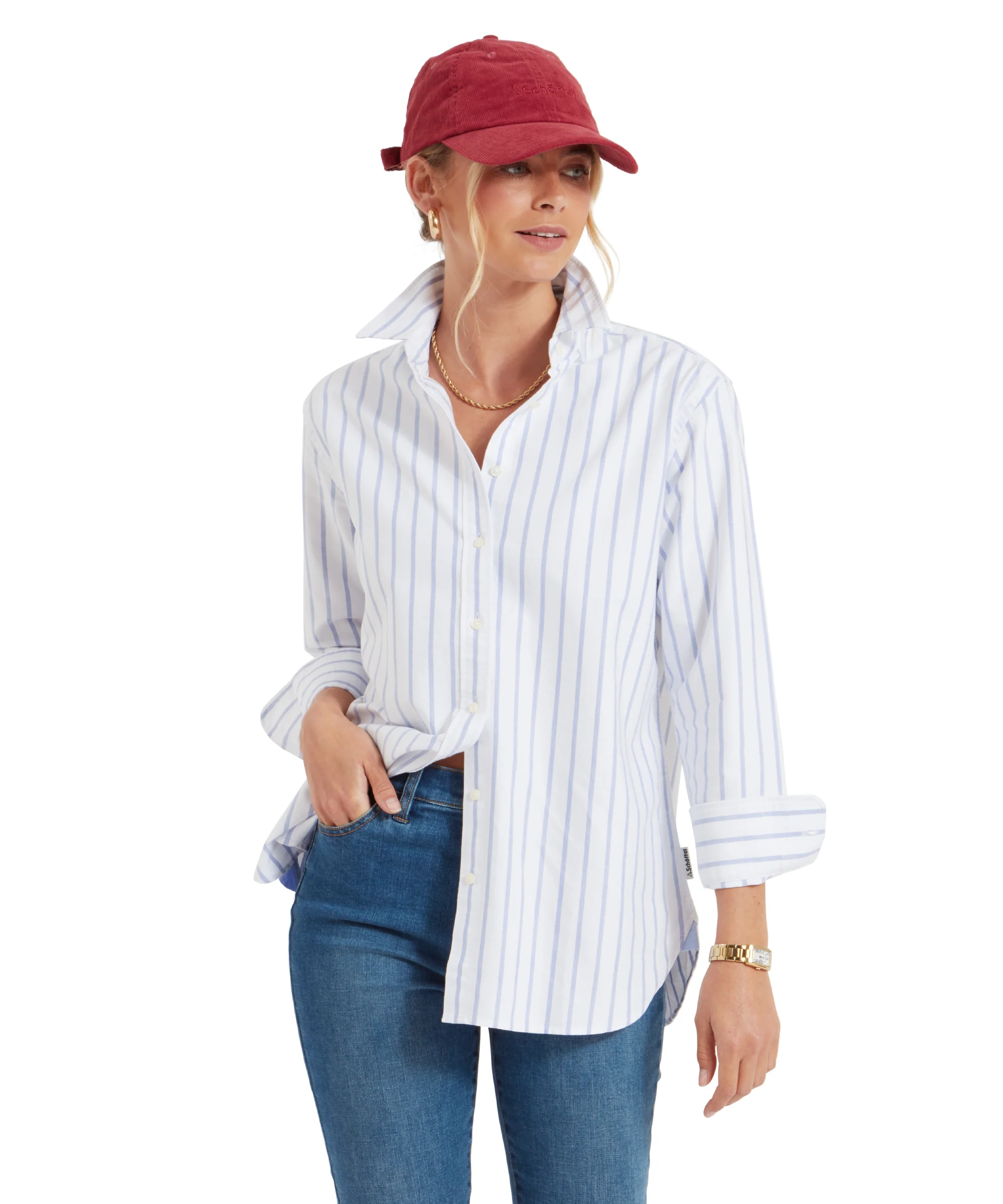 Walberswick Oxford Shirt - Blue Stripe - Image 10