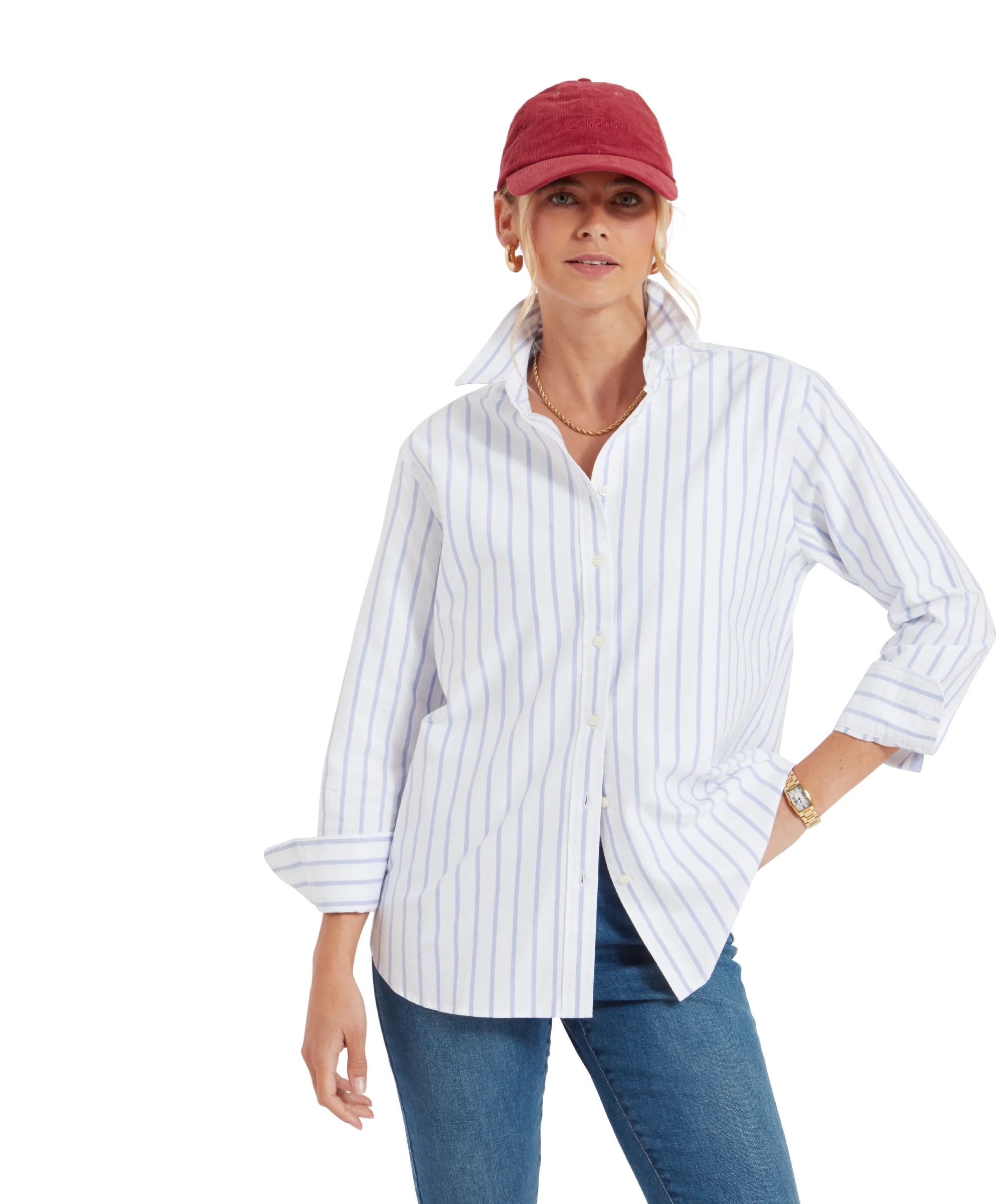 Walberswick Oxford Shirt - Blue Stripe - Image 11