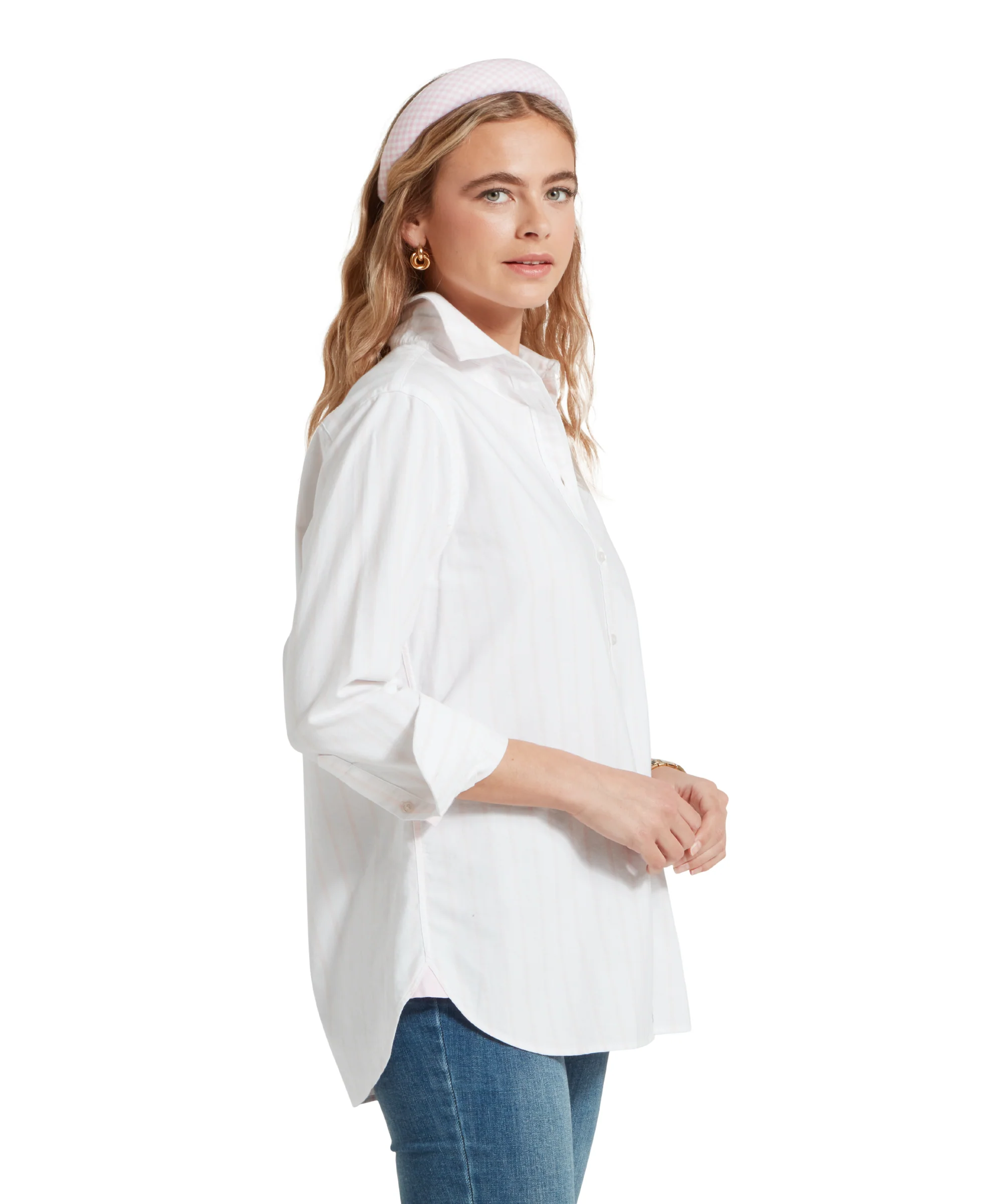 Walberswick Oxford Shirt - Pink Stripe - Image 4