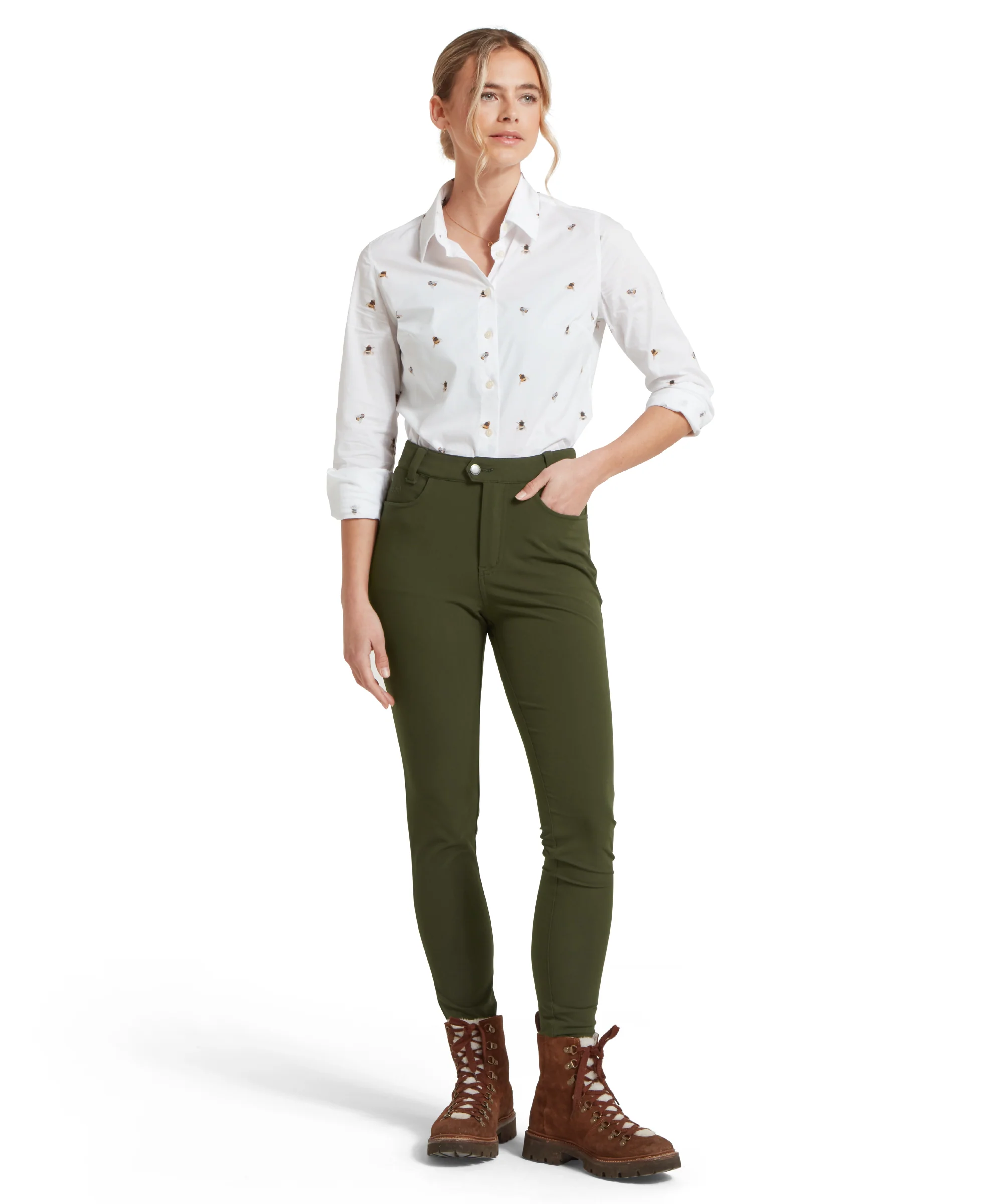 Whitwell Water Repellent Trousers - Forest - Image 3